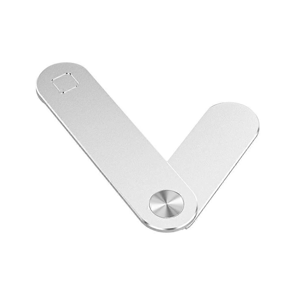 Laptop Screen Stand with Phone Holder - Folding Metal Side Mount Support for Universal Compatibility - Black