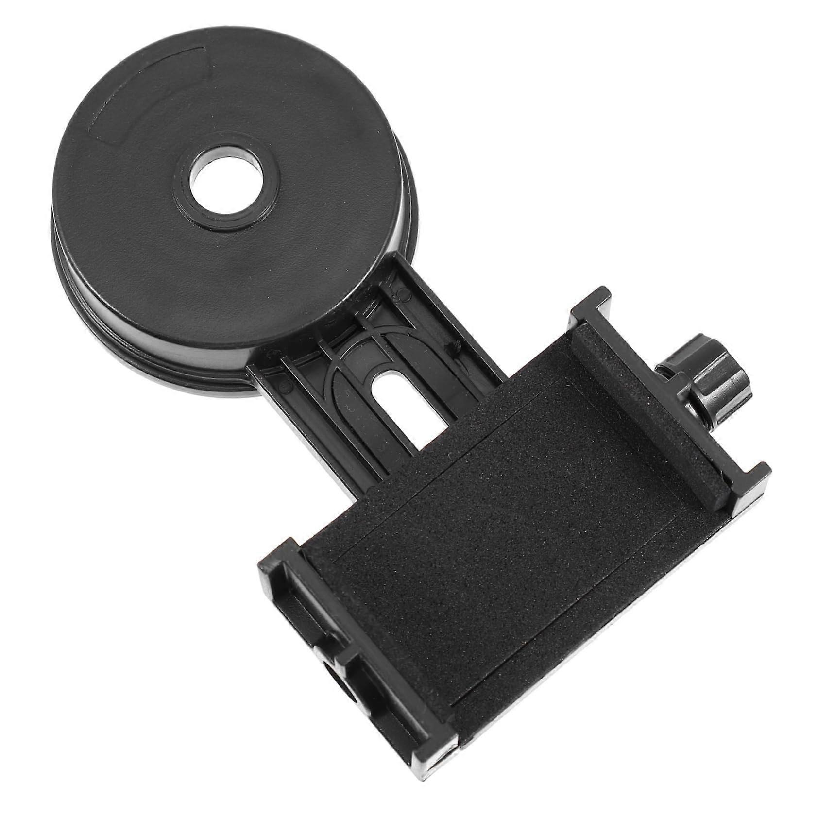 3pcs Telescope Phone Holder Universal Adapter for Mobile Phones and Cameras, Black ABS Material, Adjustable Eyepiece Compatibility