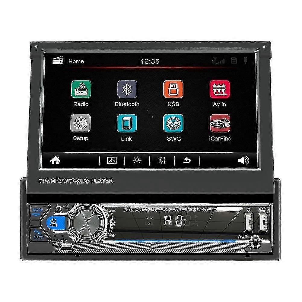 Manual Telescopic Screen 1 Din Car Multimedia Player Auto Audio Stereo Fm Radio Bluetooth 1 Din 7 I