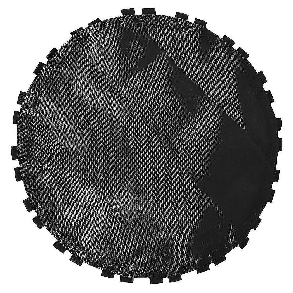 1pc Black Trampoline Replacement Jumping Mat Trampoline Round Mat With Hook (black)