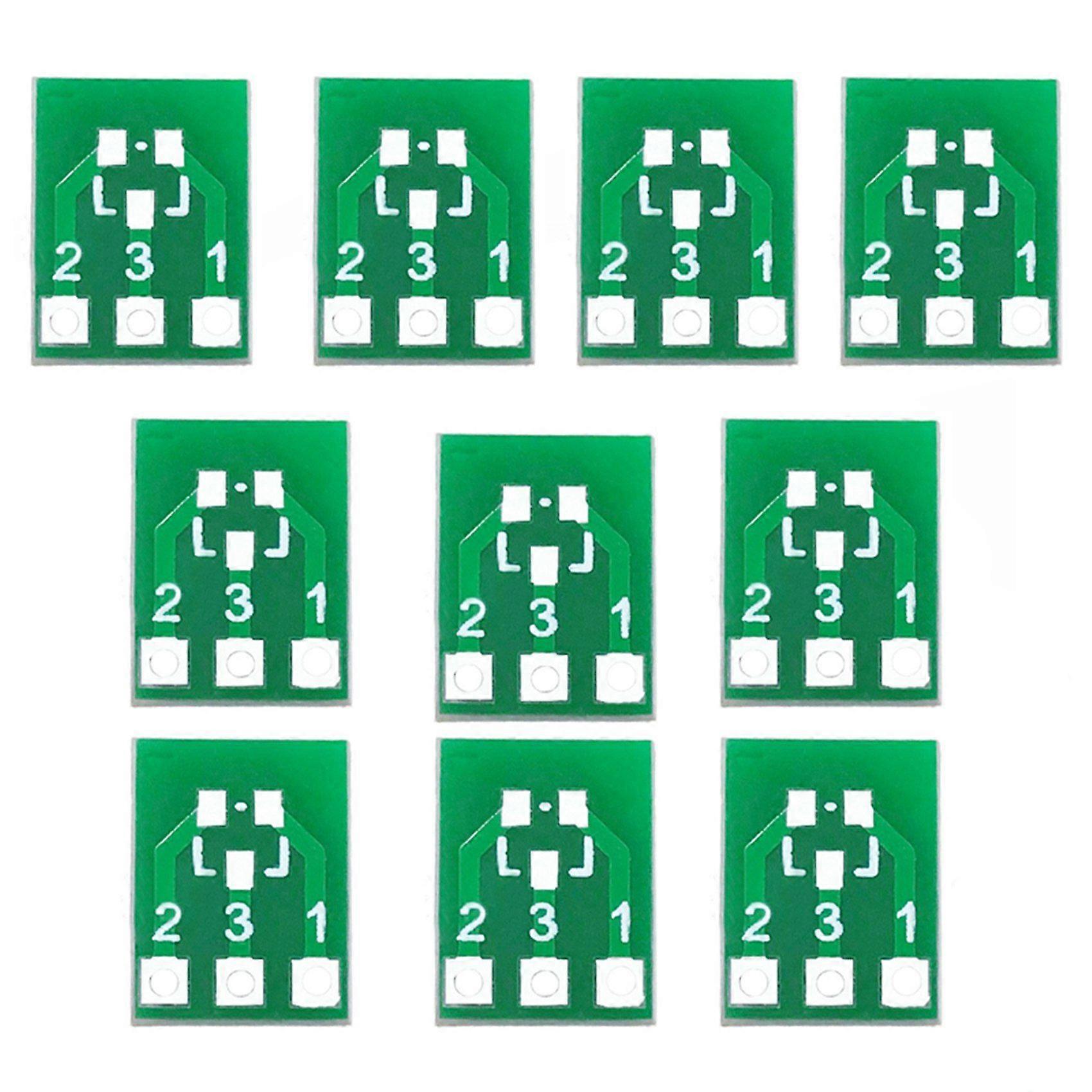 100PCS SOT23 SOT23-3 Turn SIP3 Double-Side SMD Turn to DIP Adapter Converter Plate SOT SIP IC Socket PCB Board DIY Kit