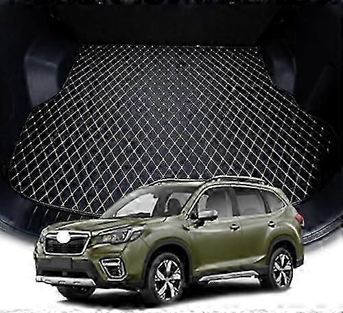 Kompatibla Beautifulcar Trunk Mats För Subaru Forester 2024 2023 2022 2021 2020 2019, Läder Car Boot Liner Matta Car Boot Cover Anti-slip Mattor, Wat