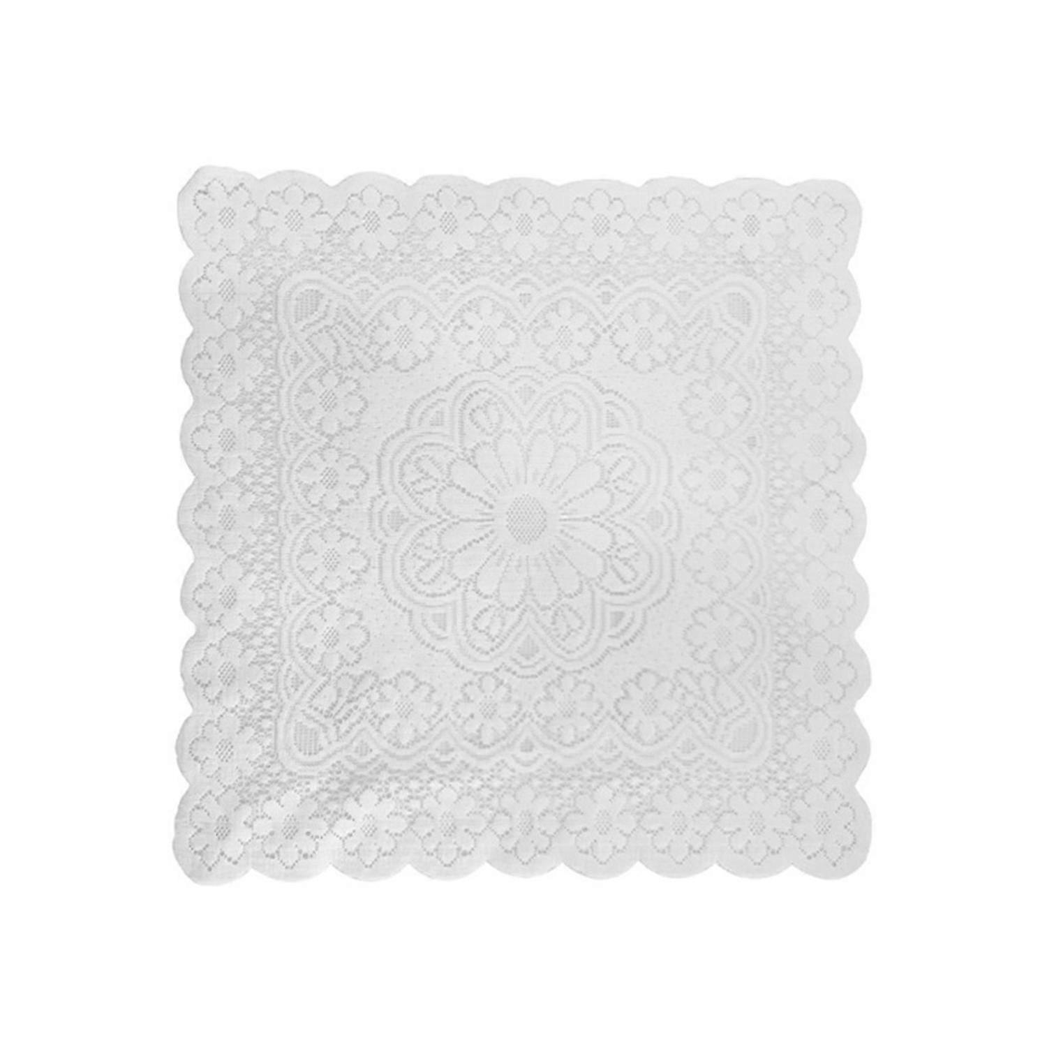 Table Cloth Retro Lace Embroidery Rectangular Hollow Design Decorative Tablecloth Cover for Dining