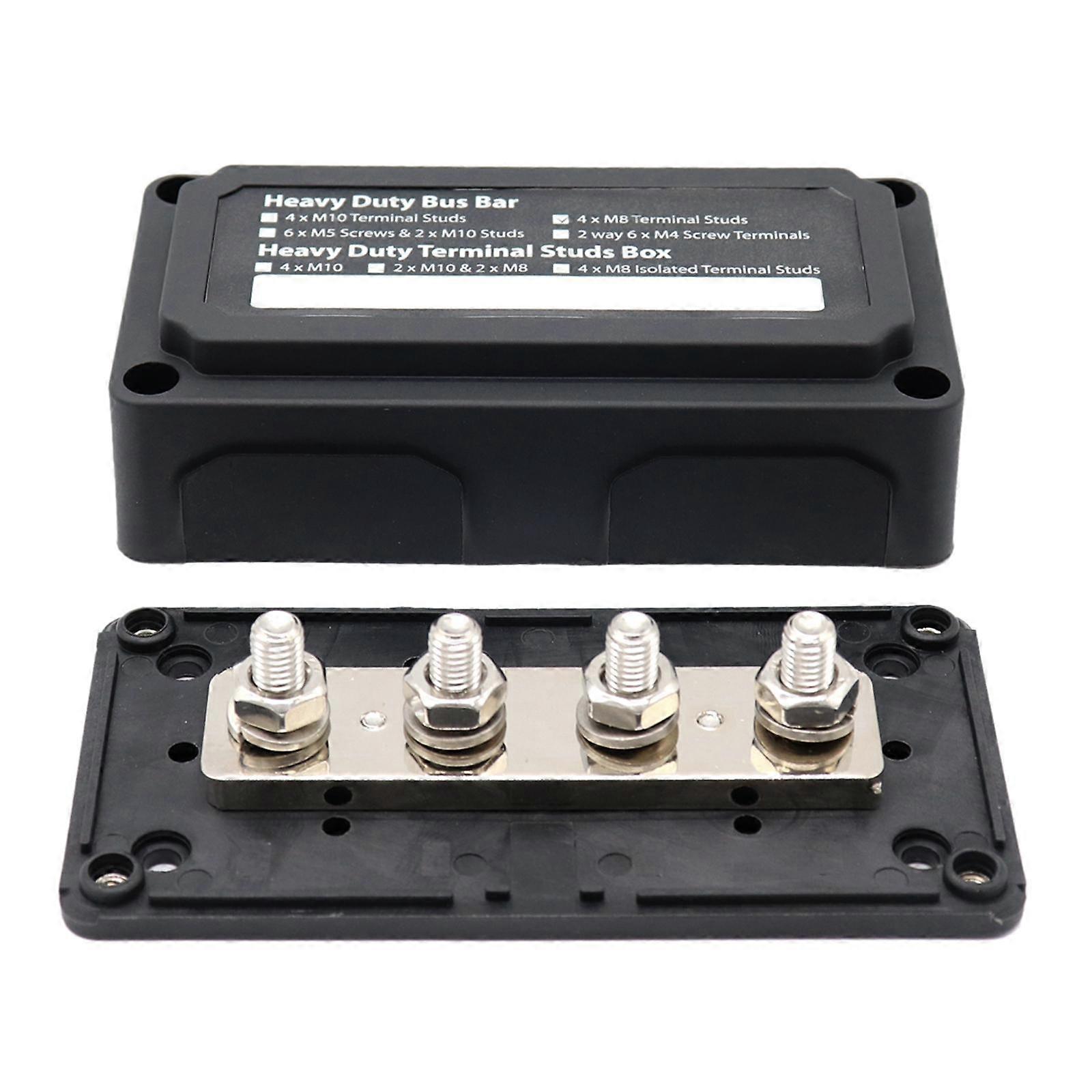 Power Distribution Block Heavy Duty 300A Bus Bar Box for Car Boat Truck
