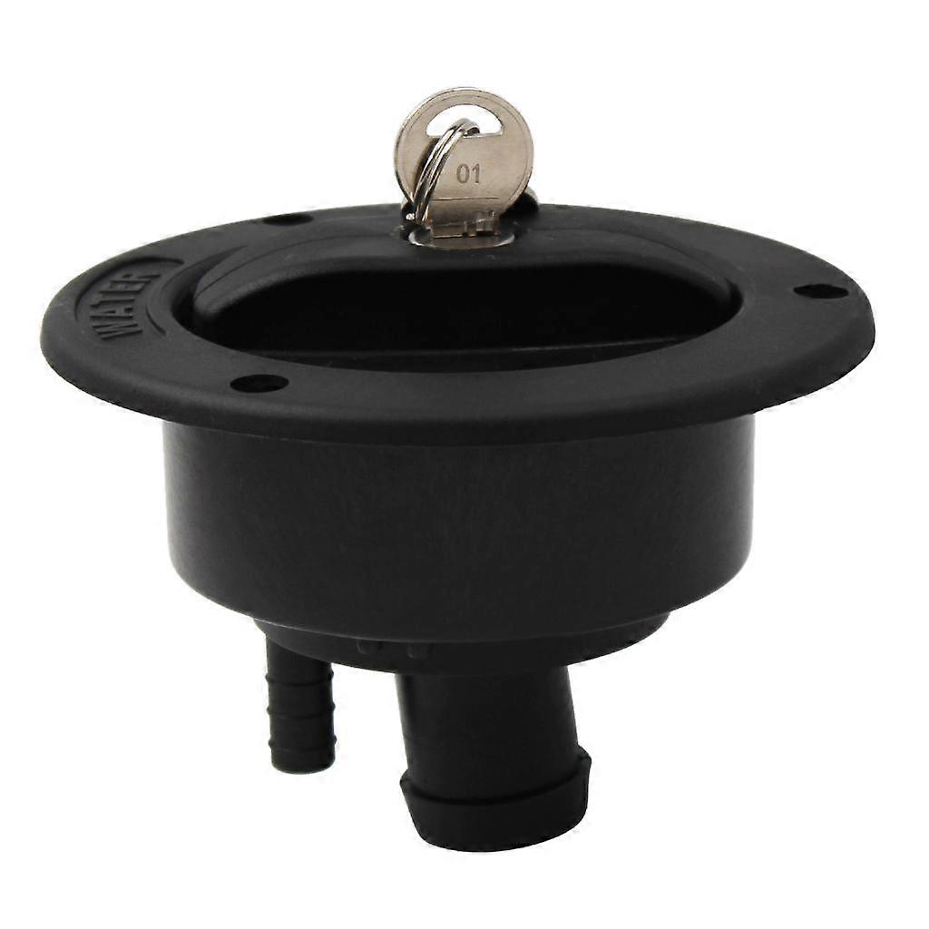 Rond Gravity Noir Remplissage d’eau douce Entrée en plastique RV