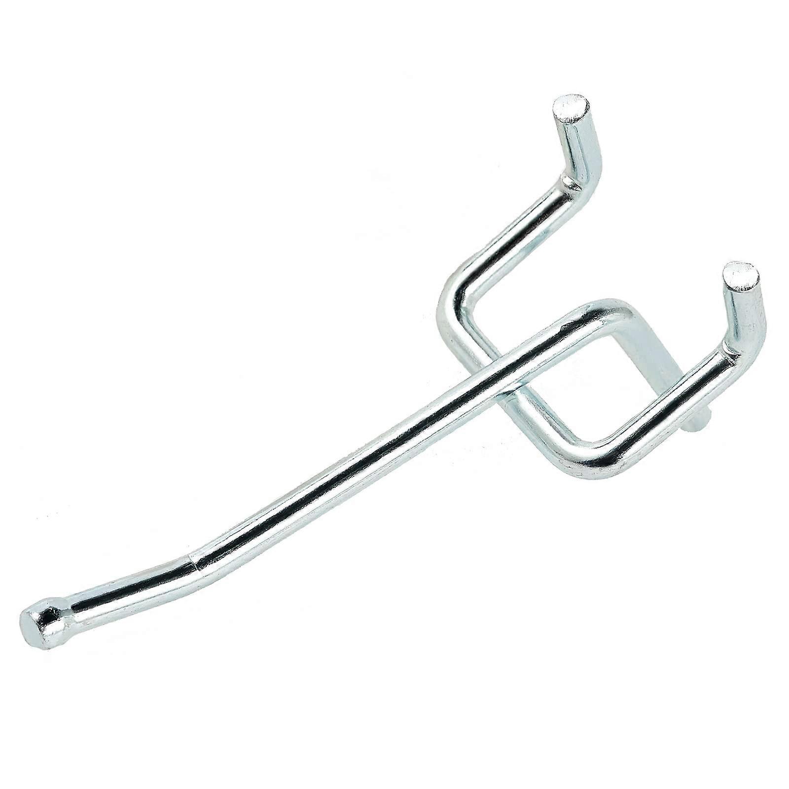 50Pack,2 Inch L Shape Small Galvanized Pegboard Hooks Suitable for 1/8 and 1/4 inch pegboard,Metal for Garage,Office,Kitchen,Store