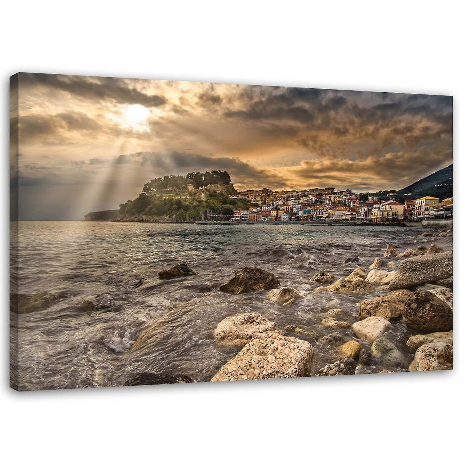 Impression sur toile, Paysage marin - 100x70