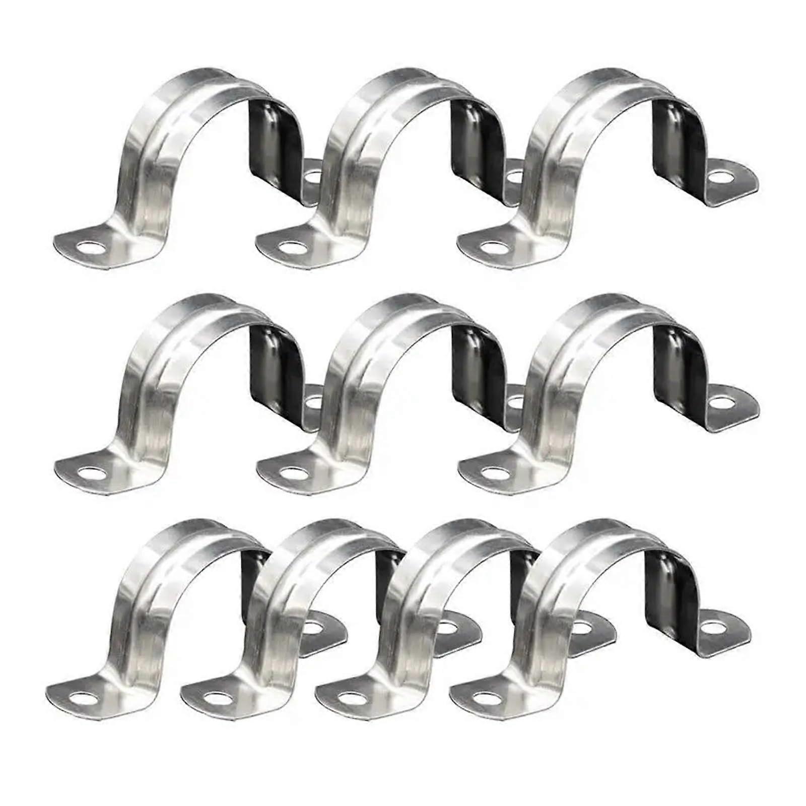 Pipe clips, Stainless steel utype pipe clamp, 10pcs U Shape Pipe Clamps 20 60mm
