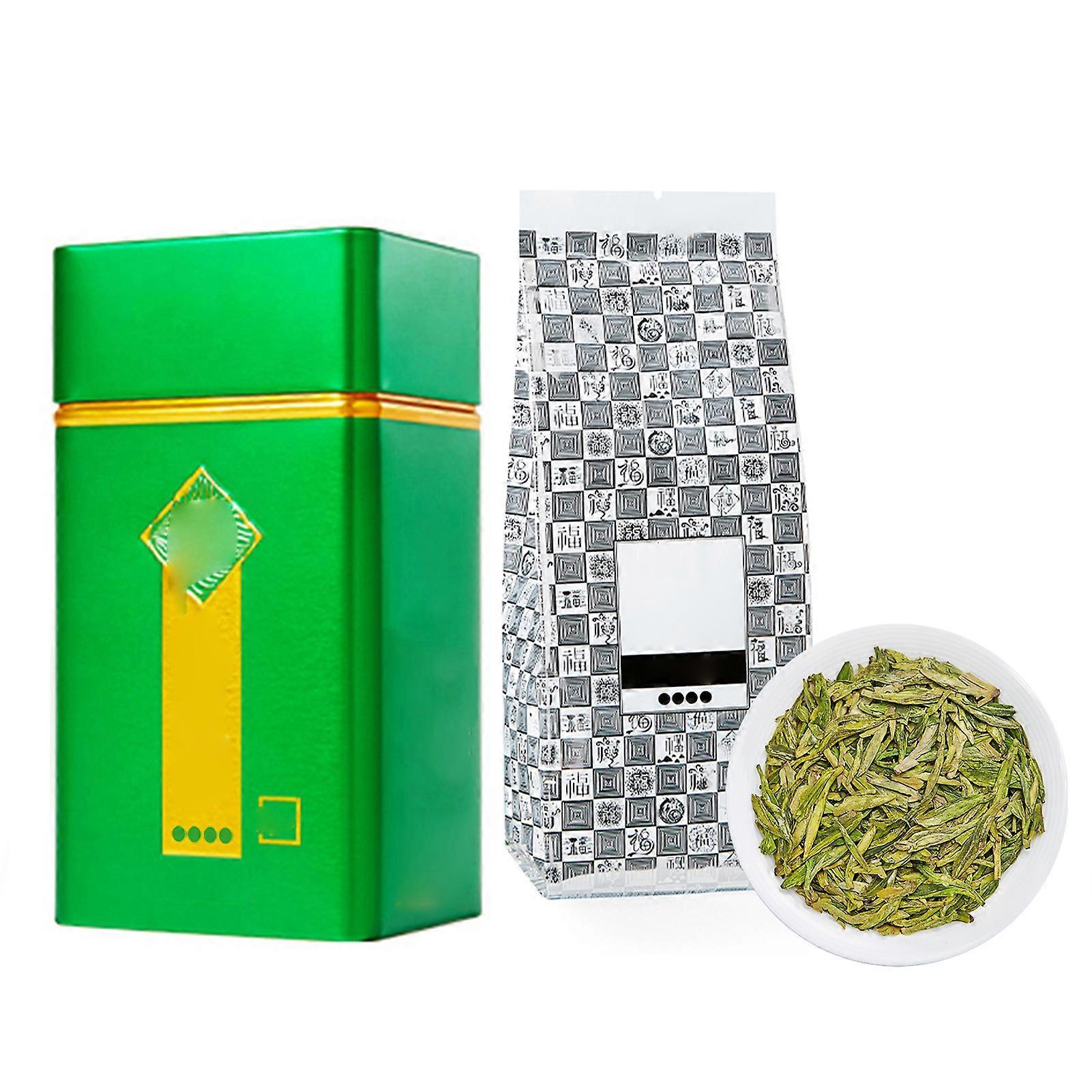 Longjing Tea Dragon Well Thé Vert Cueilli Avant Pure Luminosité Thé Vert Chinois En Conserve