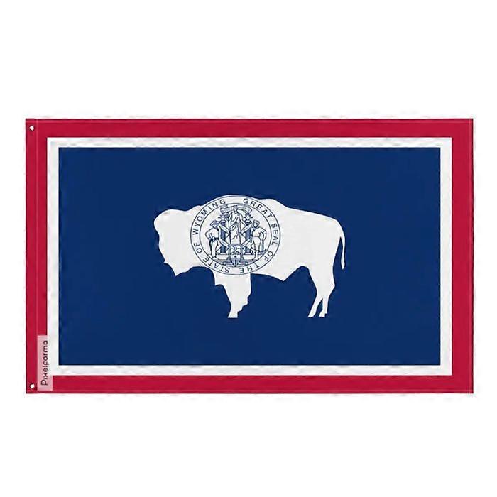 Wyoming Flag – 90 x 150 cm – Polyester – Iron Grommets – Durable