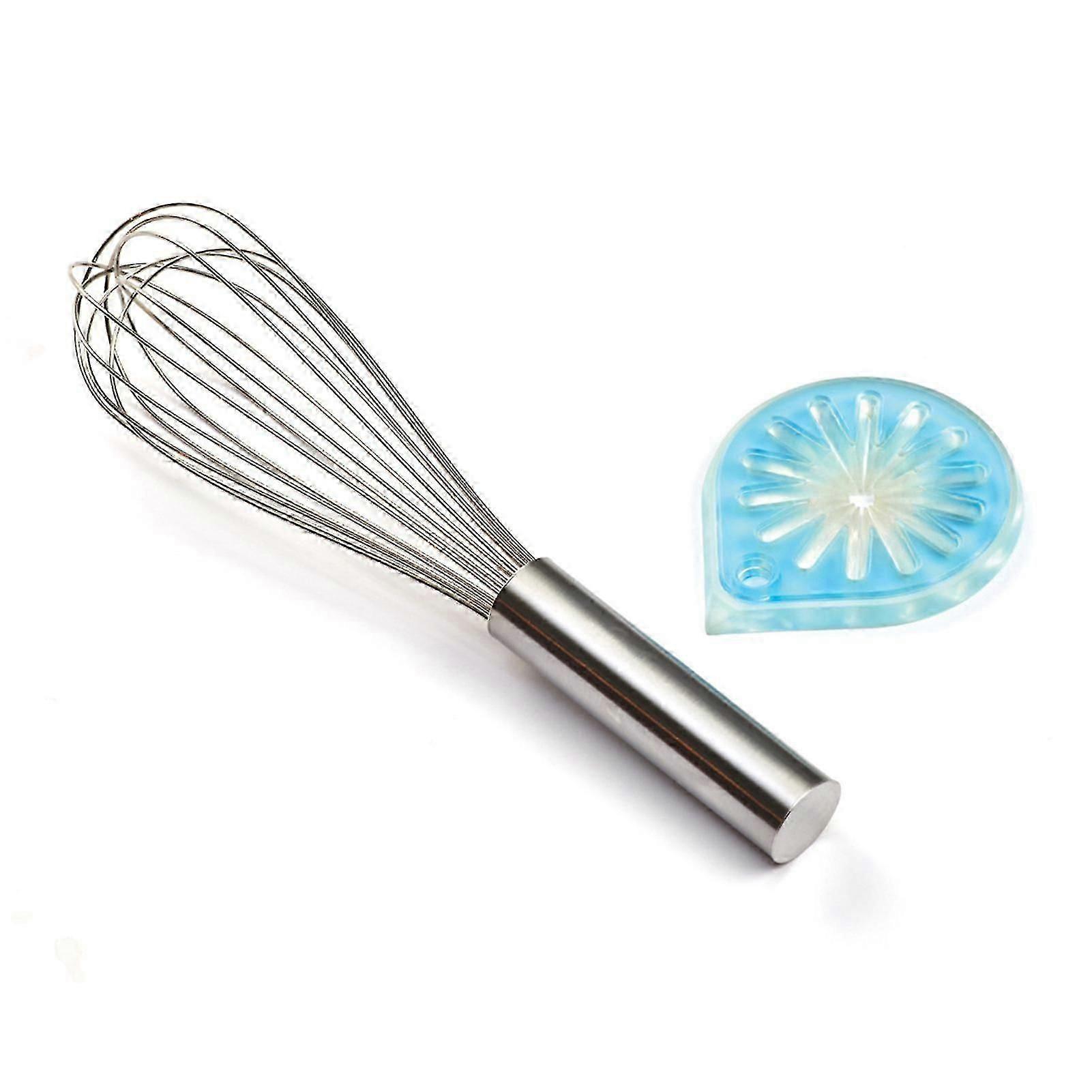 Stainless Steel Egg Whisk & Liquid Scraper Set - Durable Baking Tools for Effortless Mixing