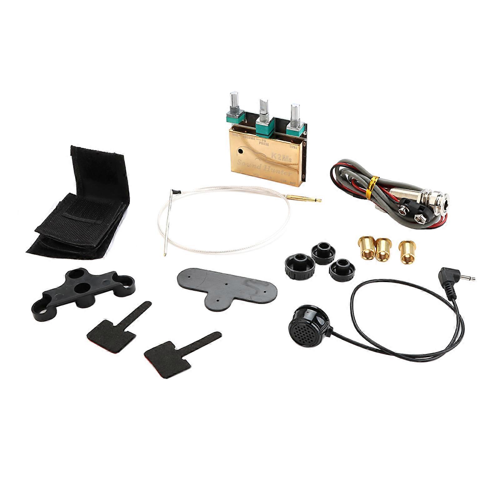 Acoustic Guitar Onboard Active Piezo Pick Up EQ Equalizer Preamp Piezo Guitar Pickup Dual Source Preamp System