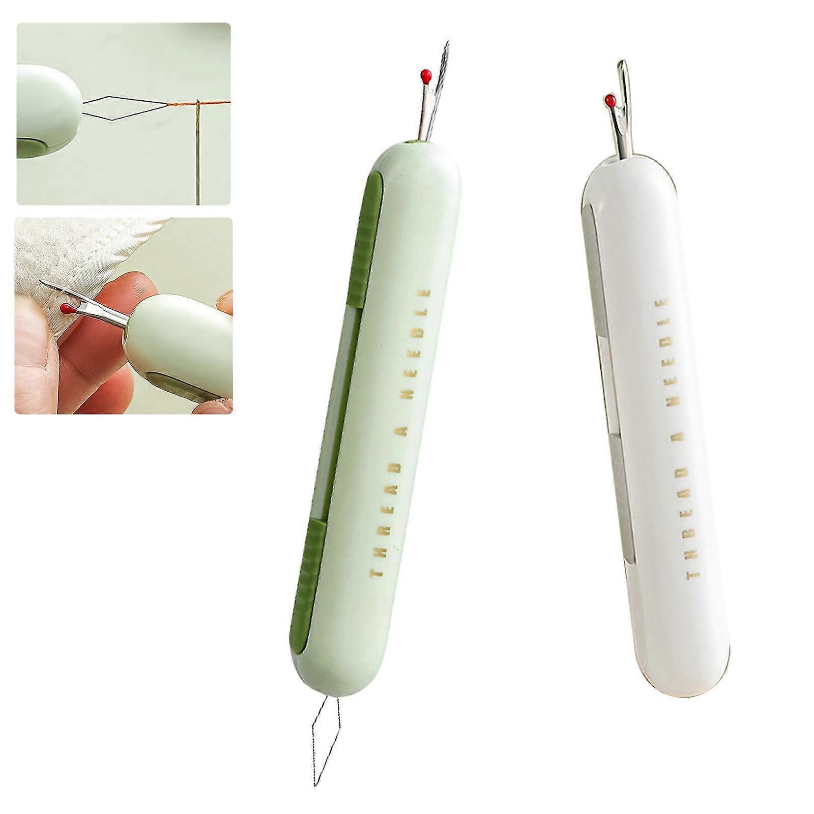 2 In 1 Needle Threader Seam Ripper Tool For Easy Threading & Stitch Removal, Compact Durable Accessory For Sewing & Quilting (2PCS)