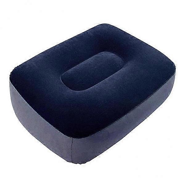 5xInflatable Foot Rest Under Desk Curve Footrest for Study Gaming Desk Gray Blue