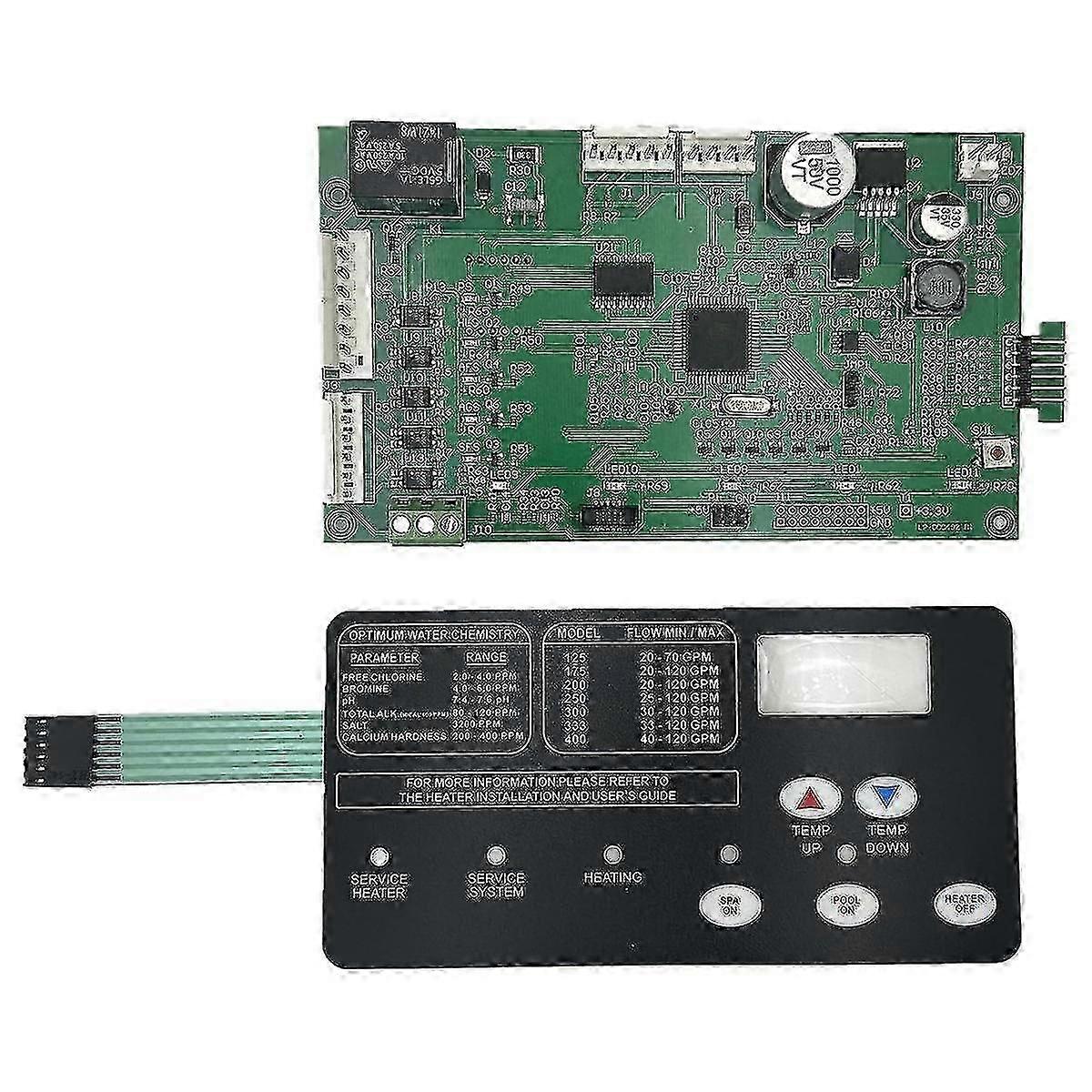 42002-0007S Control Board Kit with 472610Z Switch Pad for Master LP Series Pool/Spa Heater Electric