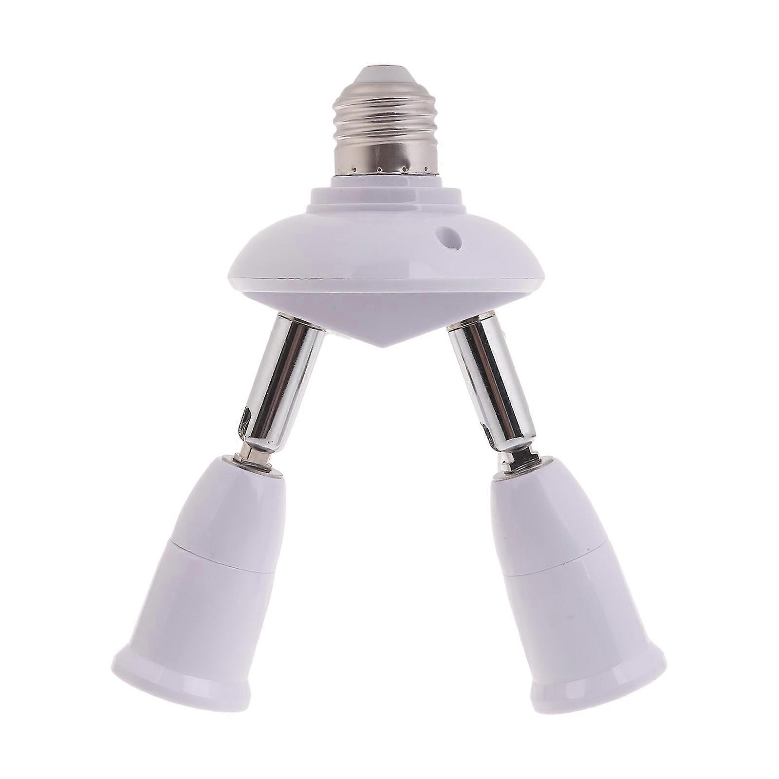 2/3/4/5 in 1 E27 Socket Adapter, 5/4/3/2 Way Splitter E27 LED Light Bulb Holder Converter 360°Adjustable 180° Bending
