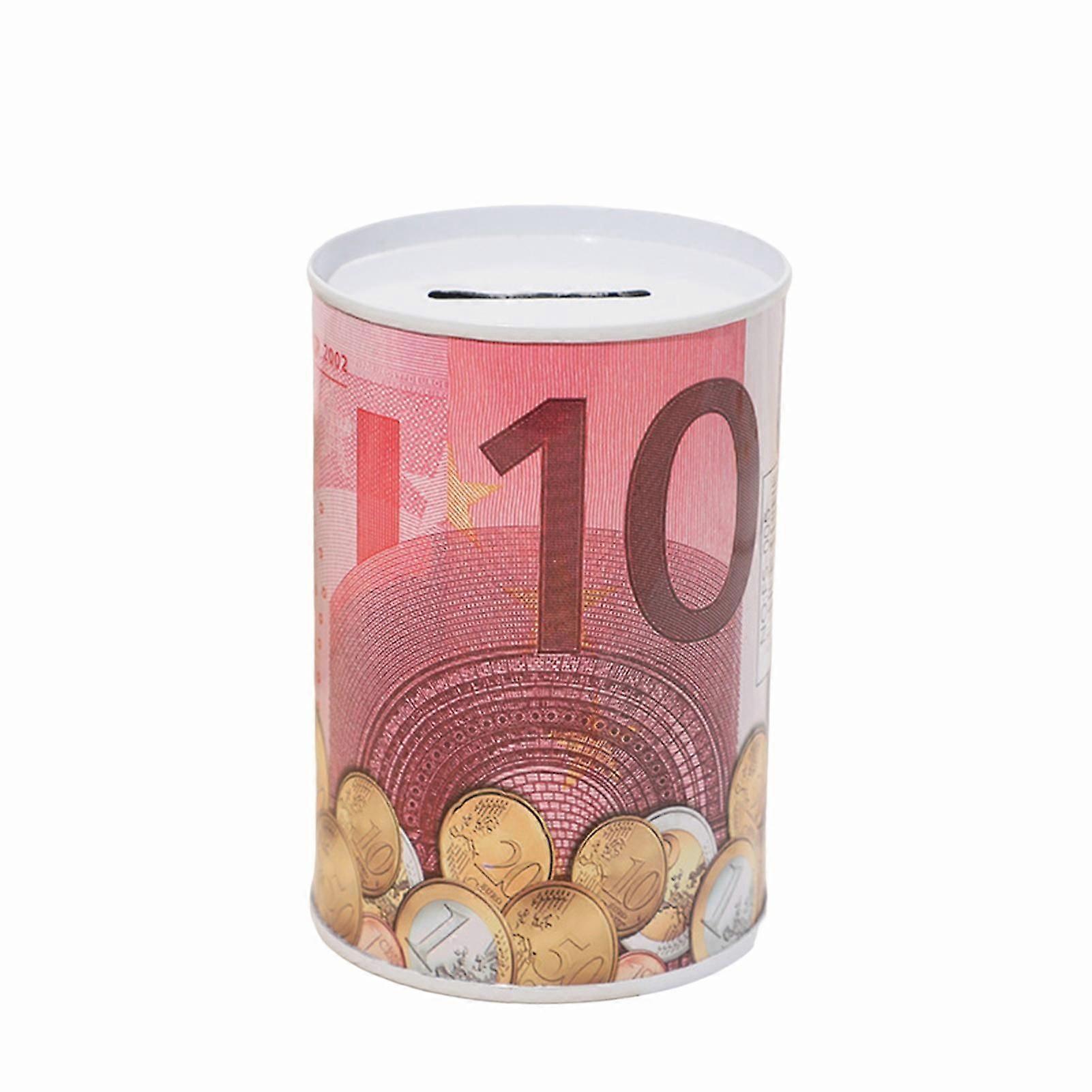 T-Cute Euro Coin Bank Money Box Durable Safe Metal Piggy Bank