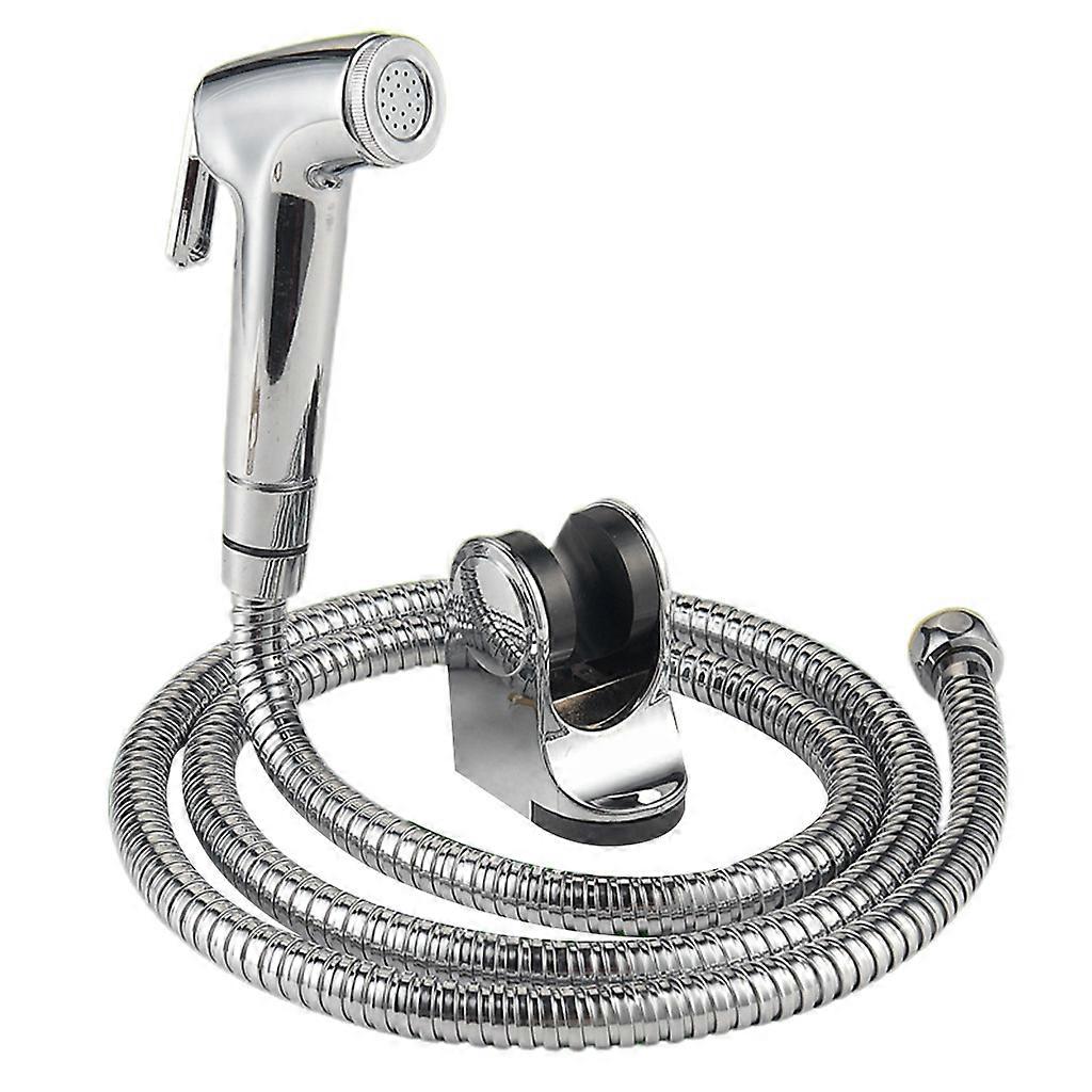 Universal Handheld Bidet Sprayer Durable Bidet Cleaning Faucets Set Portable Bidet Sprayer Set with Spring Hose & Holder