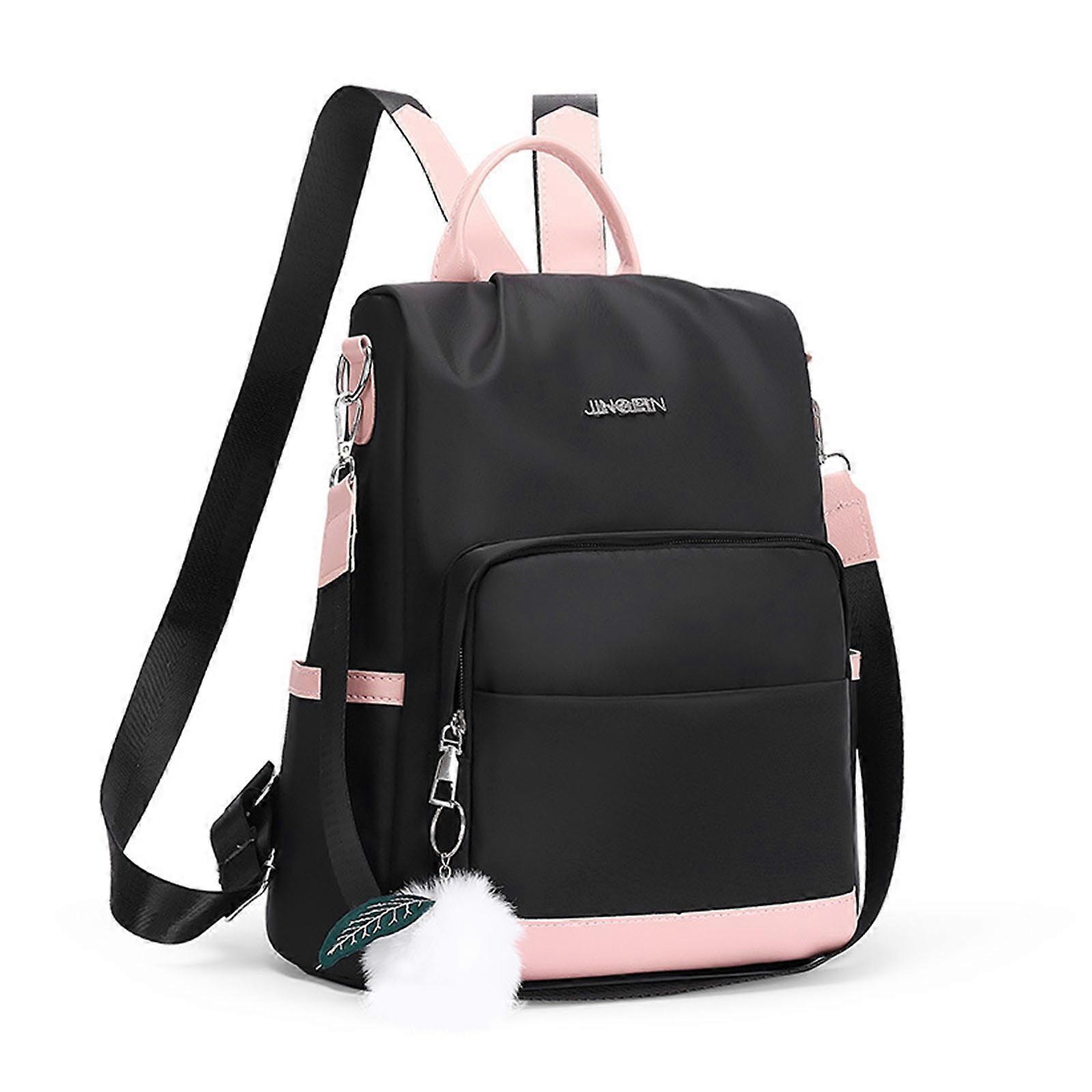 ティーンエイジャーの女の子のための女性のバックパック財布オックスフォード盗難防止ファッションカジュアル軽量旅行学校のショルダーバッグ