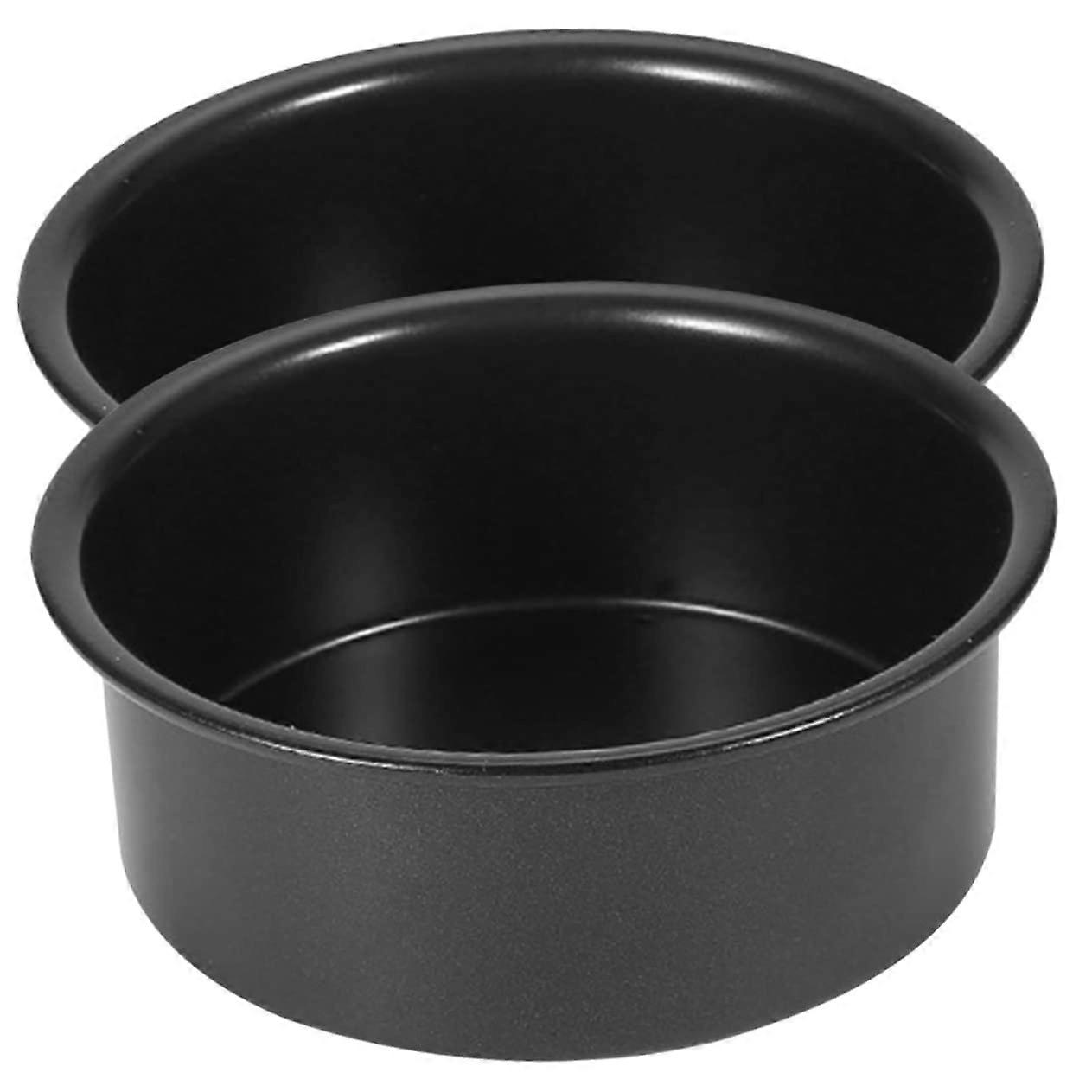 Round Cake Pan Set of 2 for Mousse, Cookies, and Oven Baking, Durable and Reusable Microwave Safe Bakeware