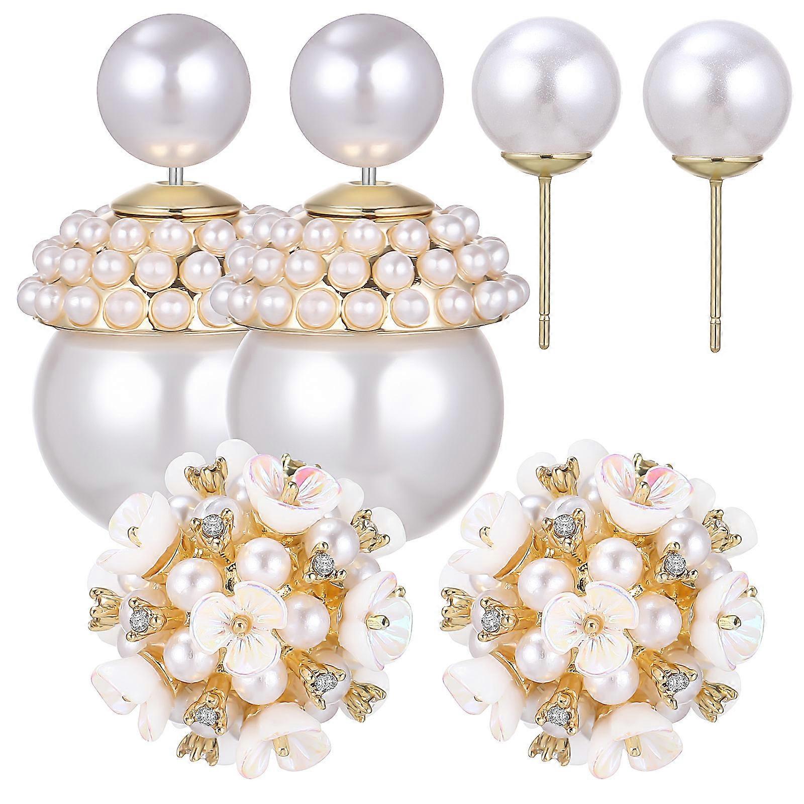 Double Sided Pearl Studs Providing Versatility and Timeless Appeal