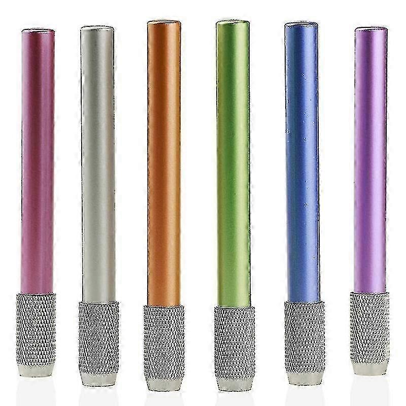 6pcs Metal Pencil Extender Holder - Single-end Extension Tool