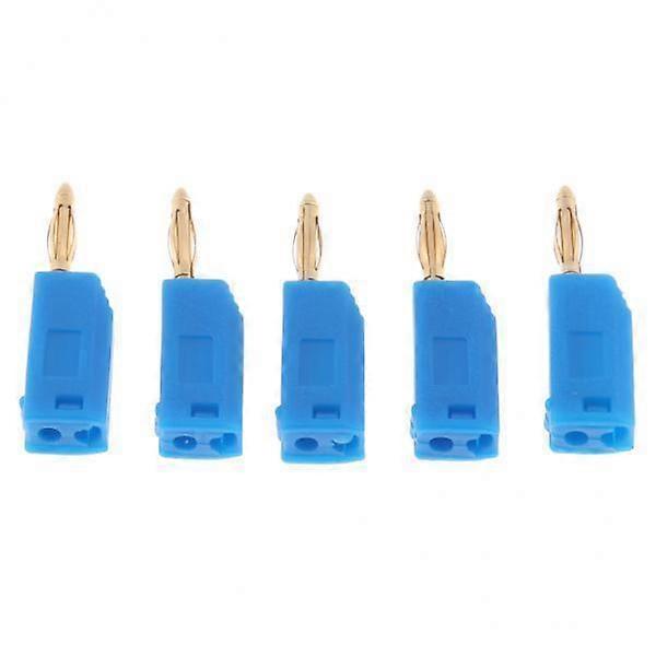 2x 5x Gold Solder Type Stackable 2mm Banana Connector