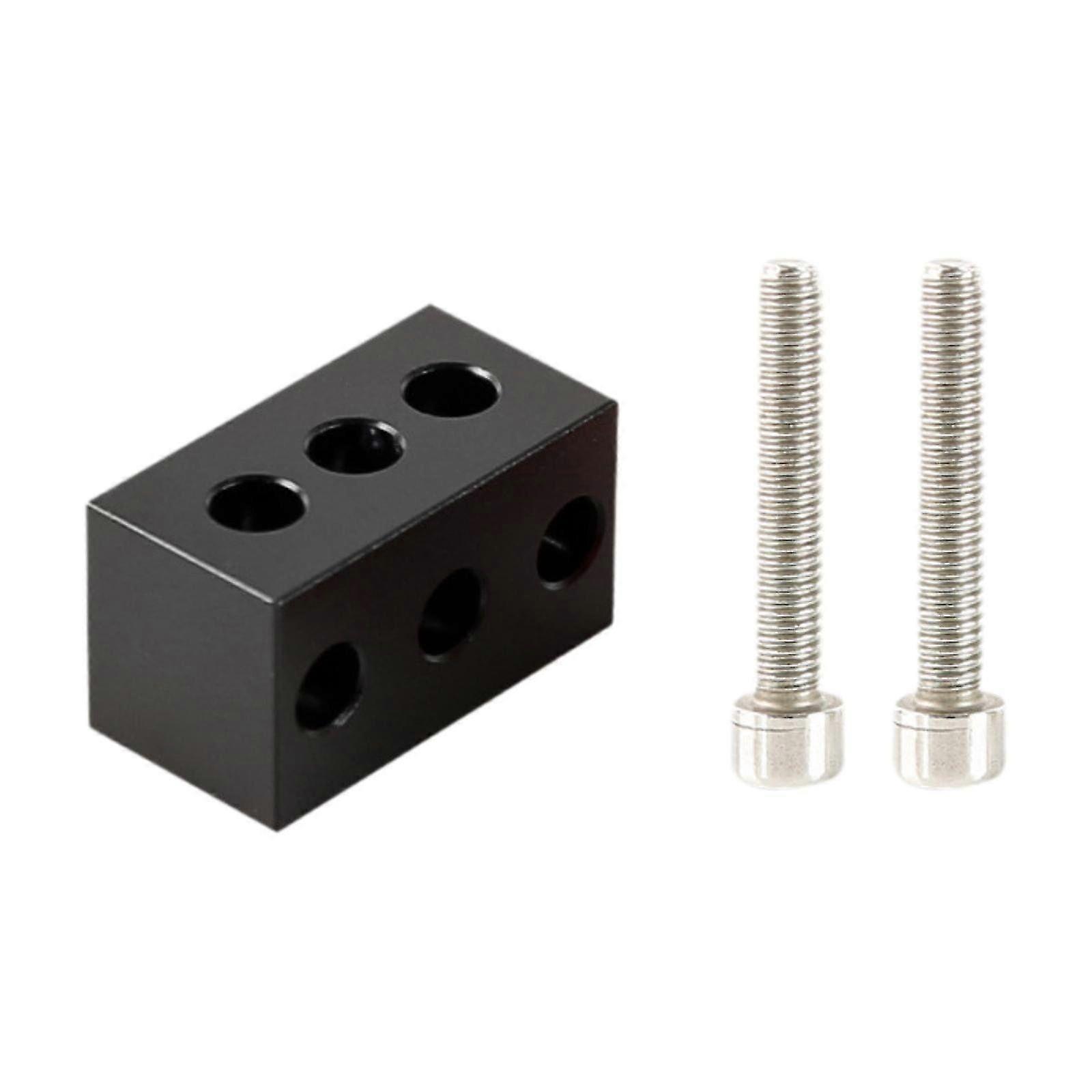 Aluminum Telescope Guide Ring Riser Blocks with 1/4" & M6 Screws, Portable Spacers for Easy Assembly