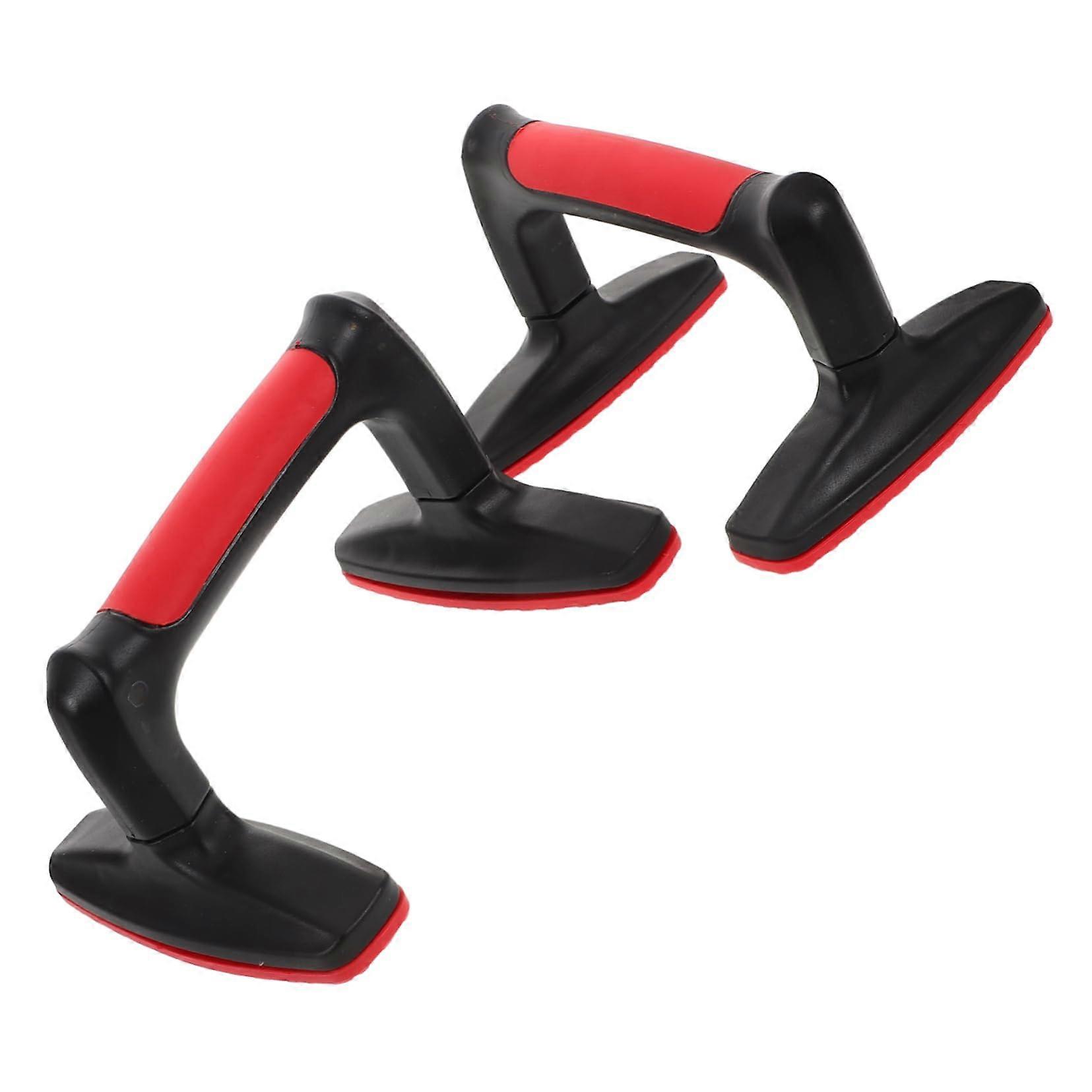 Push-Up Bars Stand Set of 2 for Men, Handstand Trainer, Calisthenics Equipment, Black, Durable PP Material