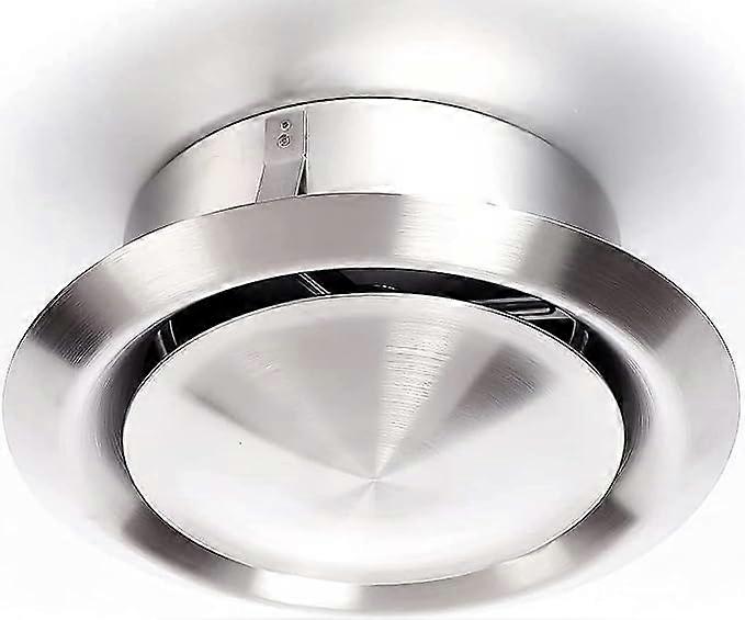 100 mm Stainless Steel Vent - 100 mm Round Adjustable Vent - Extraction or Insufflation - 304 Stainless Steel for VMC Duct and Sheath, Hood and Extra