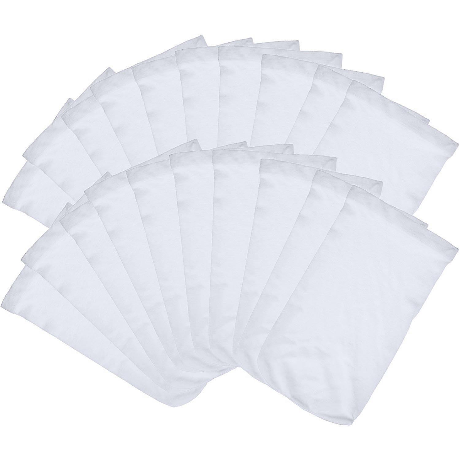 Durable Elastic Nylon Fabric Filters of Swimming Pools Pool Skimmer Socks White (20 Pack)