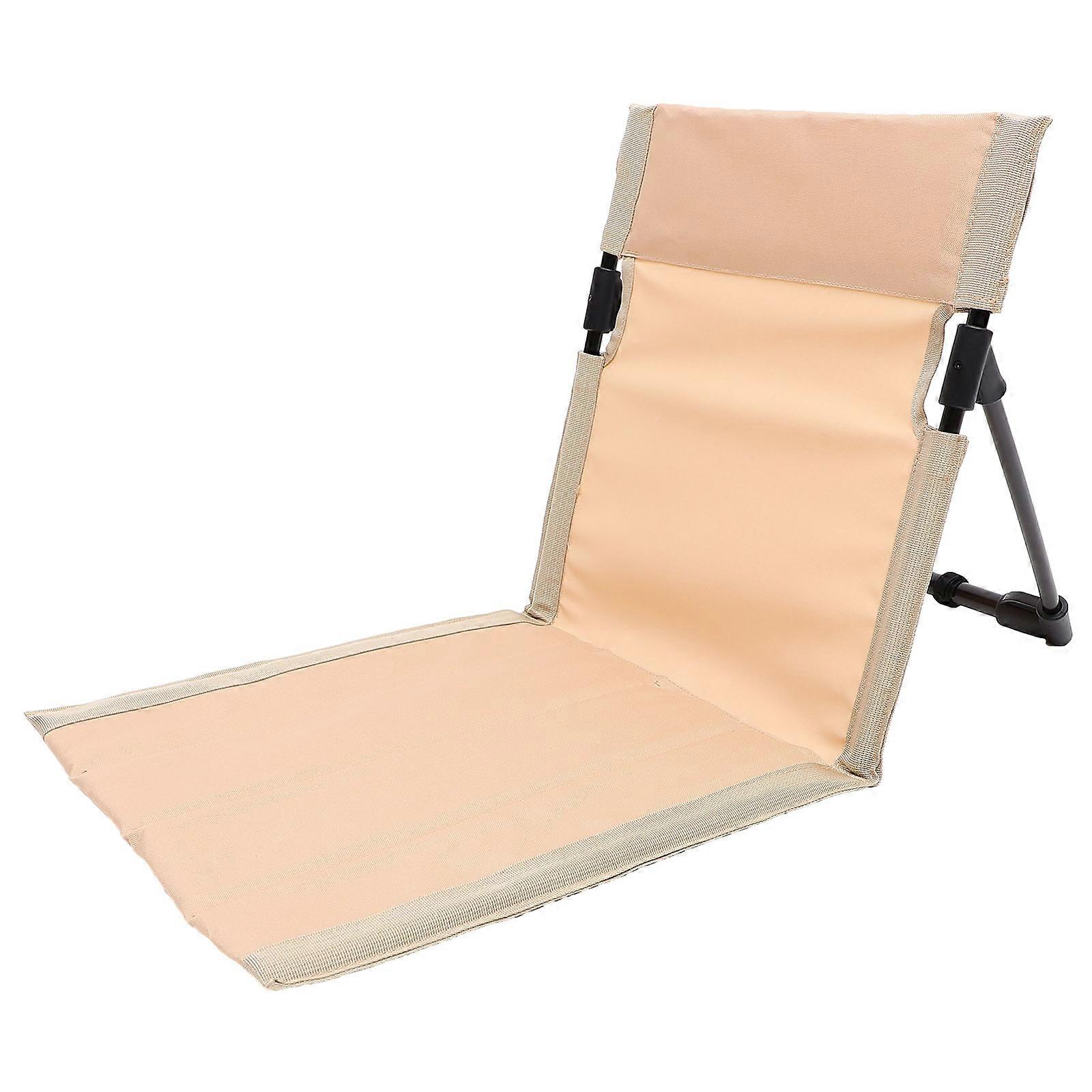 Portable Folding Chair Foldable Beach Chair Rectangular Shape Aluminum Alloy Adults Camping 1Pack