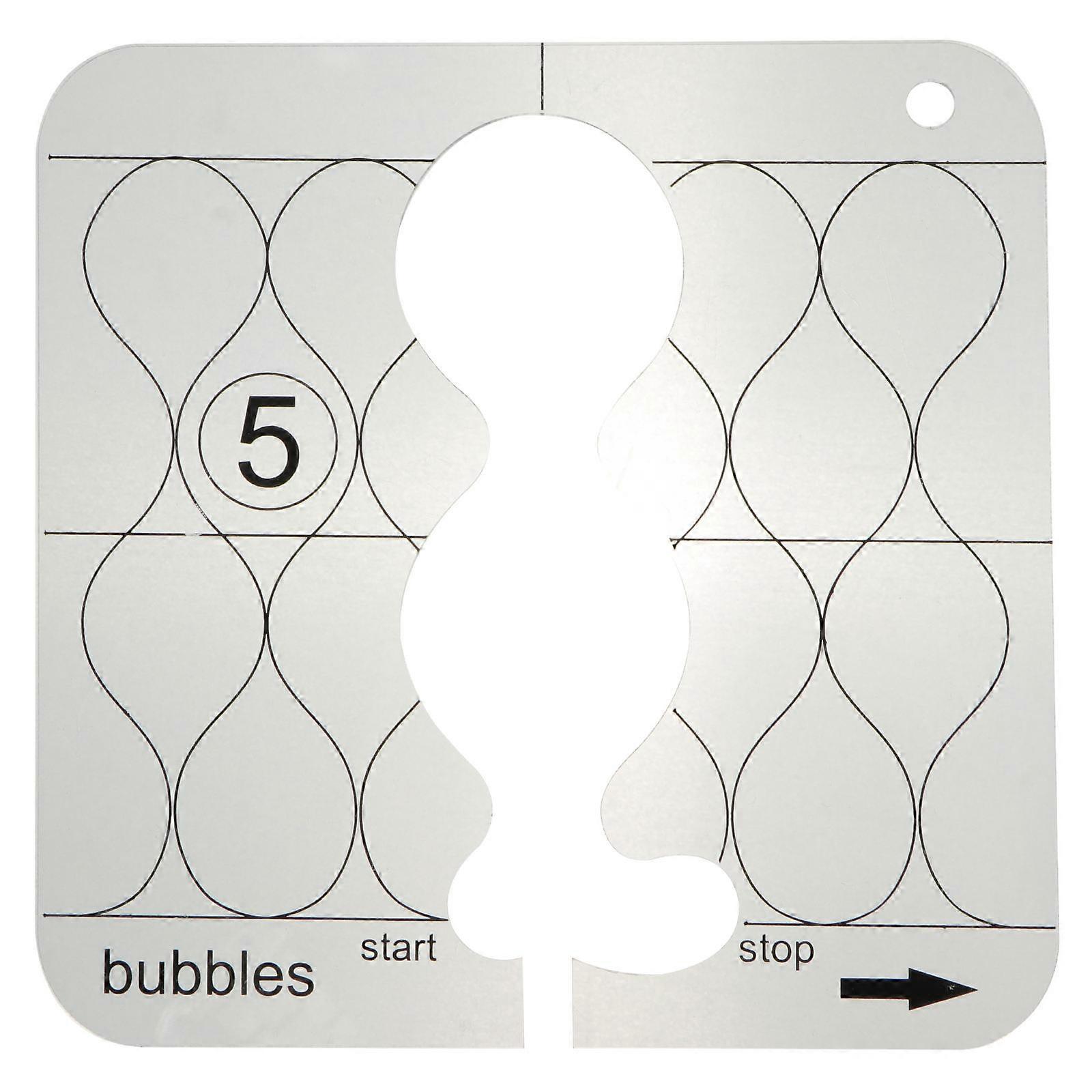 Clear Measuring Ruler for Sewing Multi Functional Sewing Patchwork Tool Hollow Design Sewing Template Acrylic Durable Practical 1Set