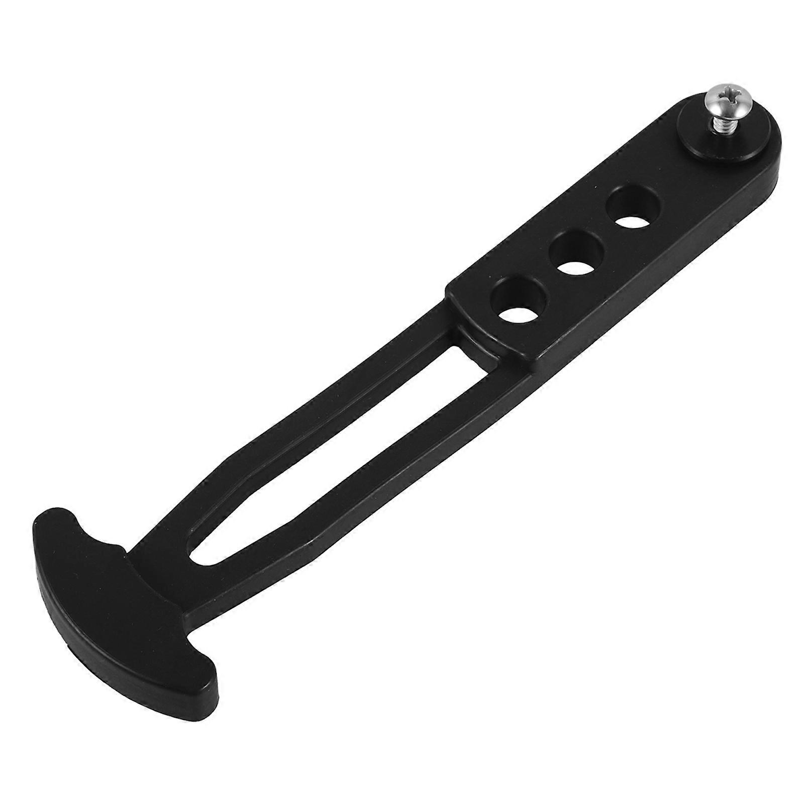 Safety Ladder Strap Leash Black Rubber Boat Ladder Strap with Mounting Holes for Stability and Security in Marine Environment 7.1 1.7 0.4in 1Pack