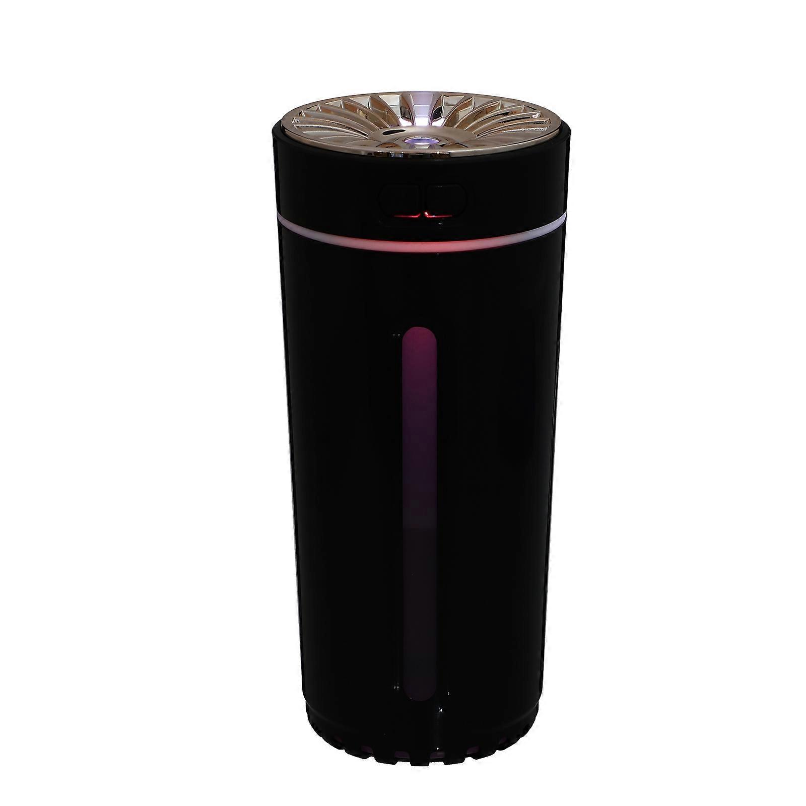 Compact Design Aroma Diffuser Portable Humidifier For Office Desk Humidifier Black 300ml Tank Capacity Night Light 1Pack