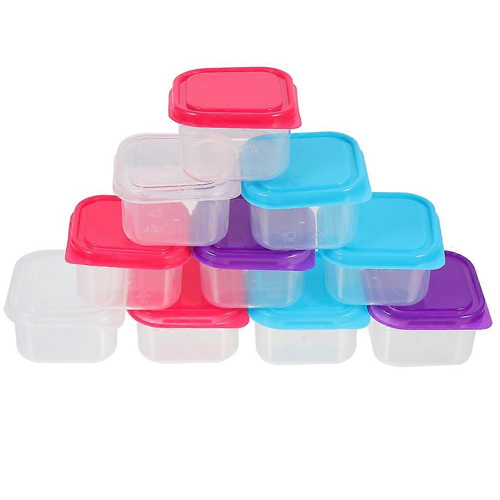 Plastic Storage Containers Portable Food Boxes Refrigerator Organization Transparent 24Pcs Long-term Storage