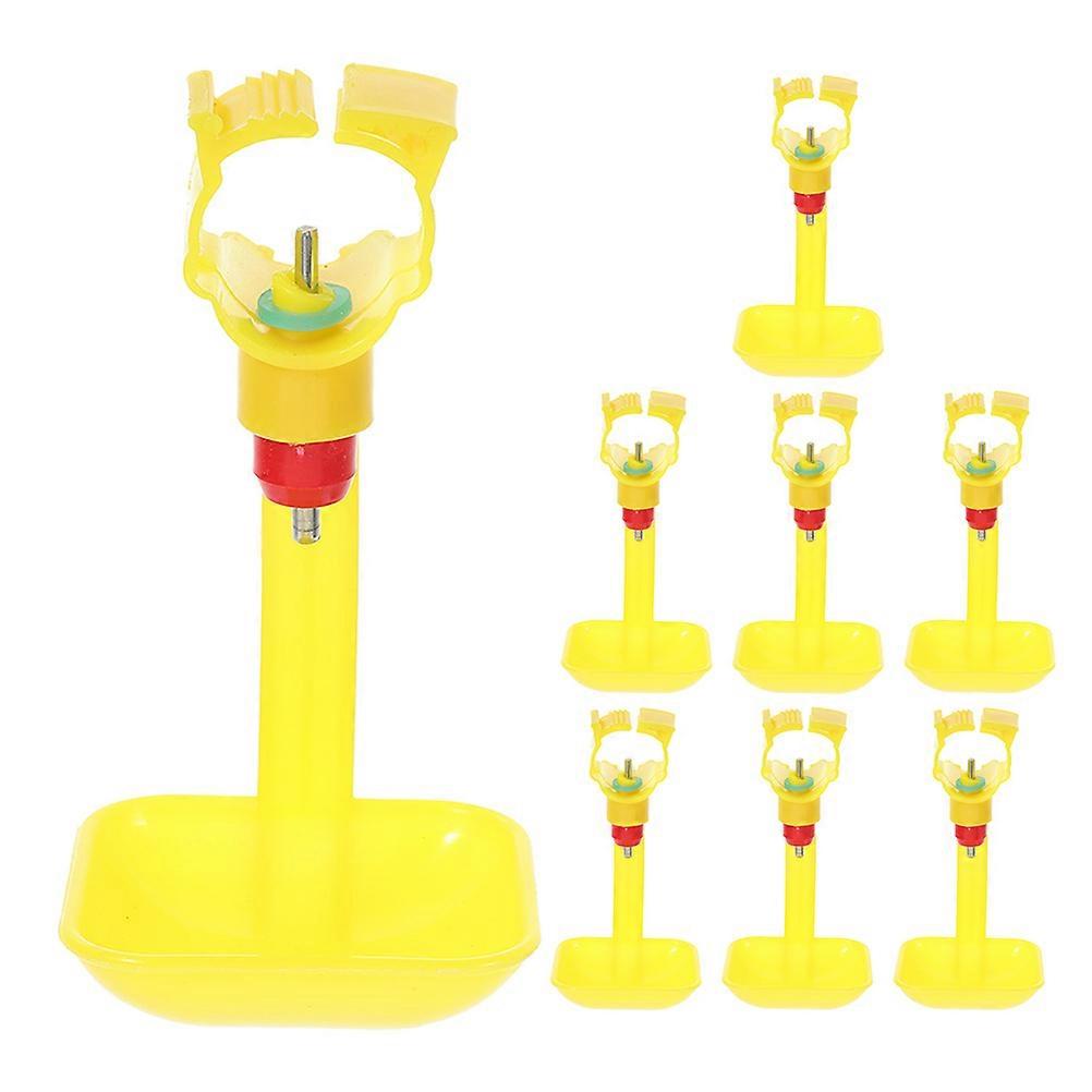 8pcs Automatic Poultry Water Dispenser, Durable Chicken Drinking Cups for Ducks, Quail, and Birds, Water Feeder for Simultaneous Use