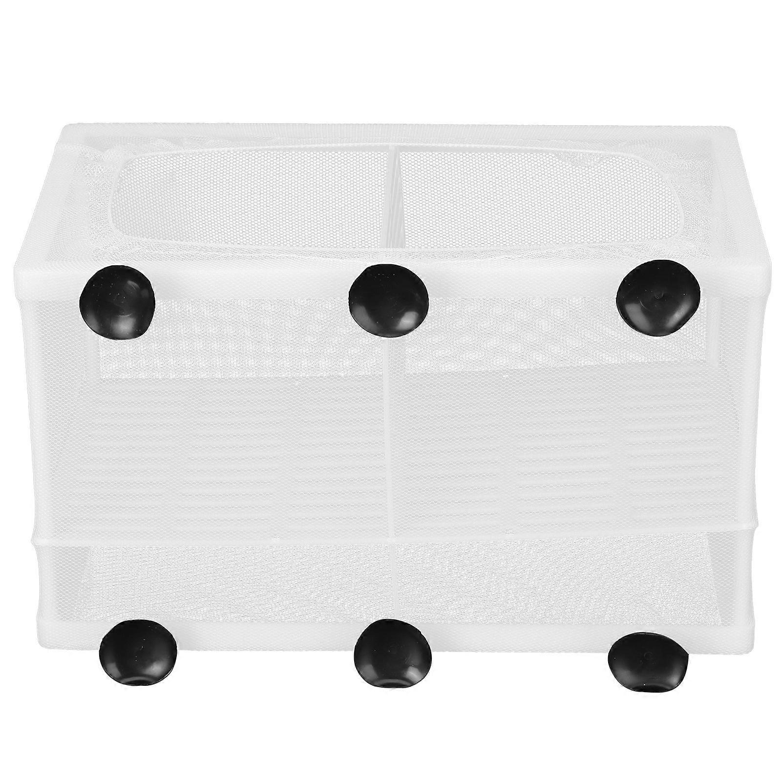 Aquarium Fish Breeding Box, Isolation Box, Breeding Incubator with Suction Cup (L with Partition)