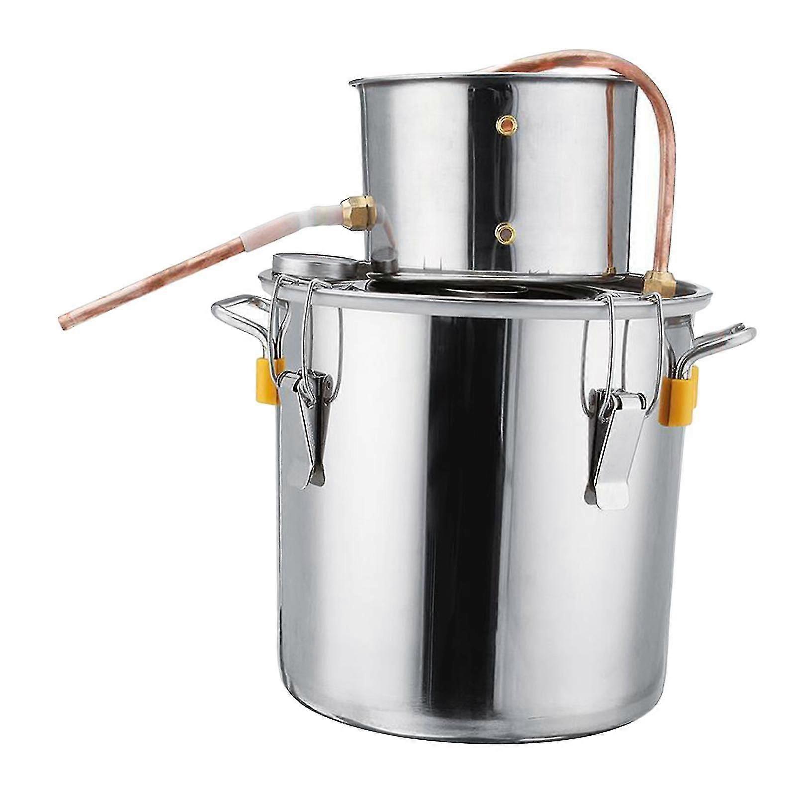 Moonshine Still Water Alcohol Distiller Home Brew Wine Making Kit 2 Pot 8L