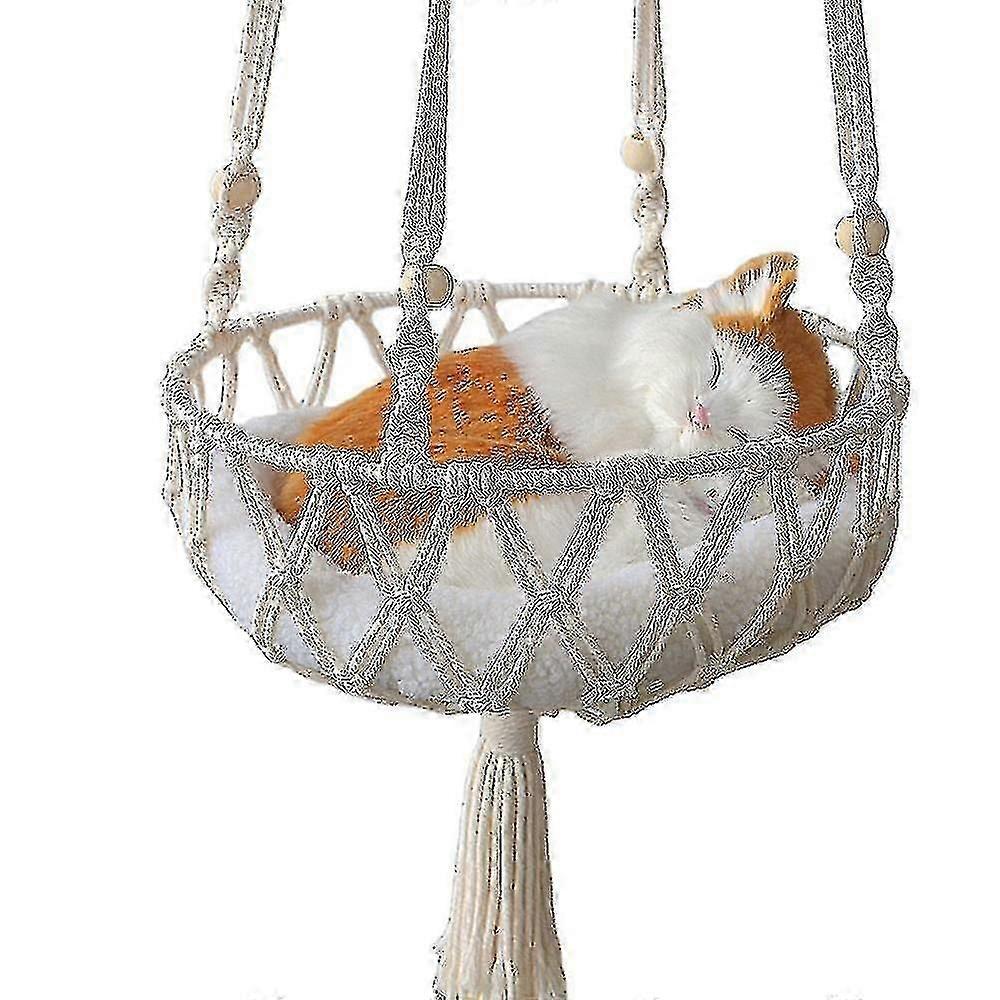 大号蕾丝猫吊床，蕾丝悬挂秋千宠物床篮家用宠物猫配件狗猫屋小狗床礼物高品质