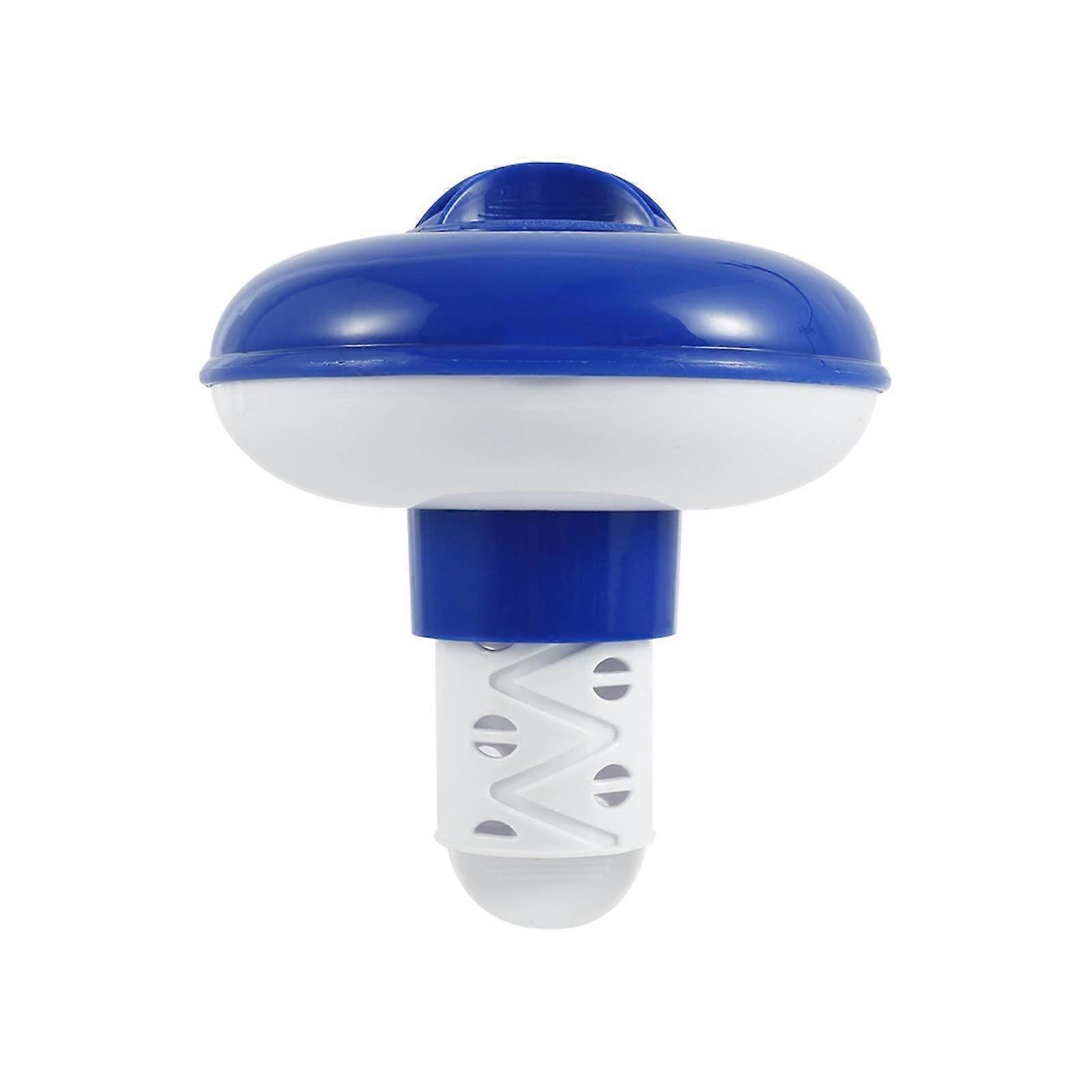 Floating Pool Chlorine Dispenser Deluxe Large Blue And White Automatic Chlorinator Accessory
