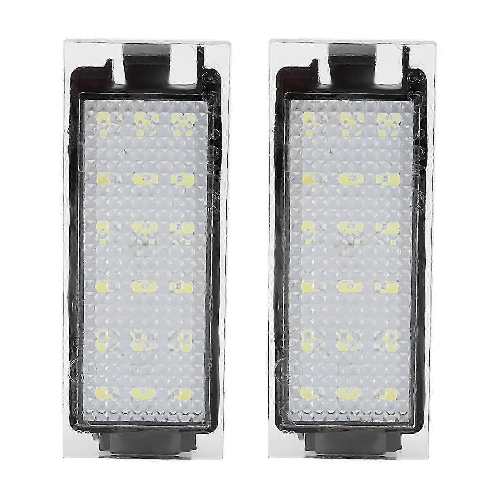 LED License Plate Lamp Set 2Pcs for Megane Twingo Clio Laguna