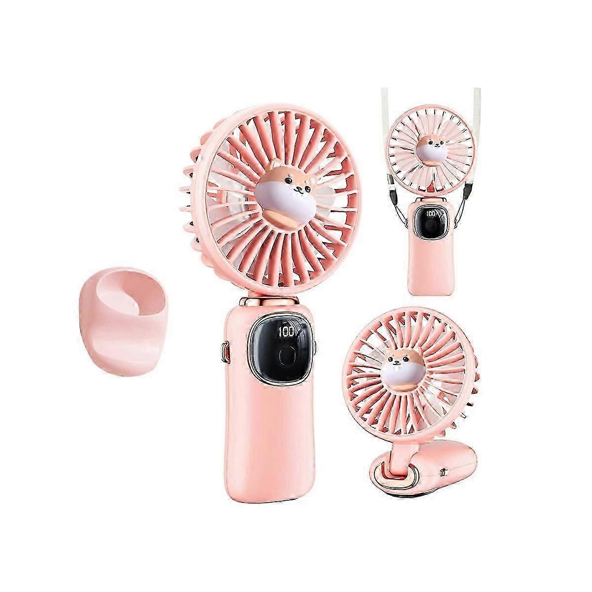 2025 Latest Model Portable Handheld Fan, 4000MAh Neck Fan with LED Display