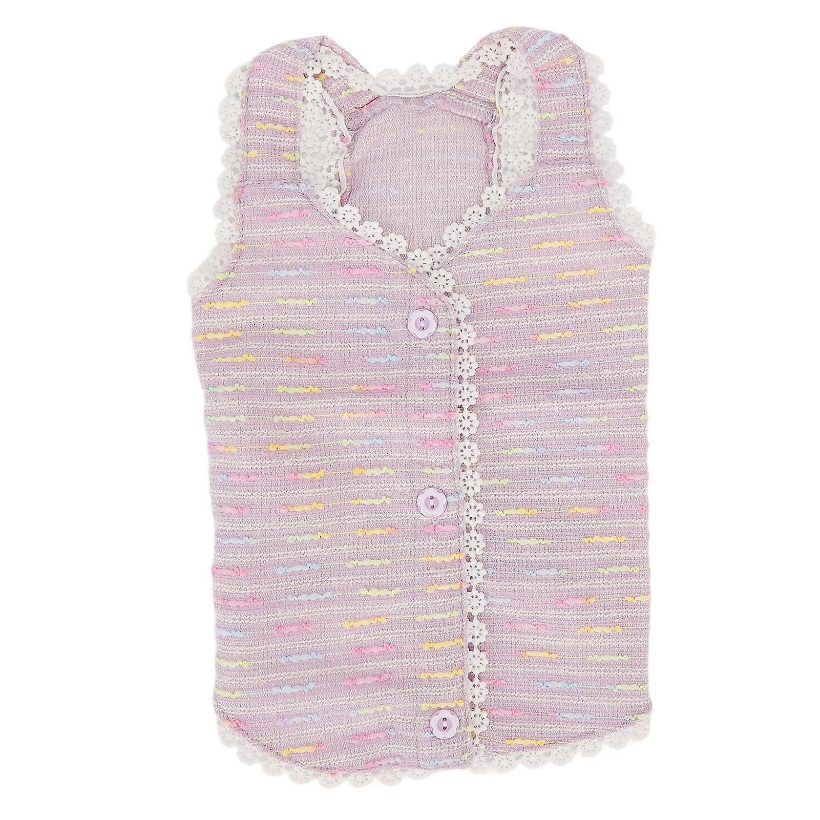 Pet Lace Vest Fragrant Breeze Style Sweet Colorful Dogs Princess Lace Vest for Puppy Pomeranian M