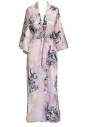 Kimono paon à imprimé floral, peignoir, robe longue vêtements de nuit