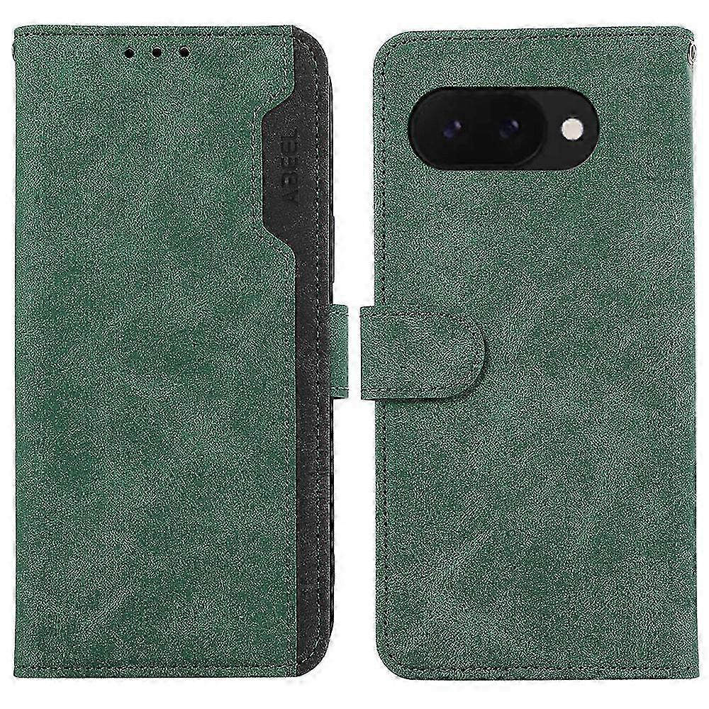 Case for Google Pixel 9a Color Splicing Leather Flip Phone Cover with RFID Blocking
