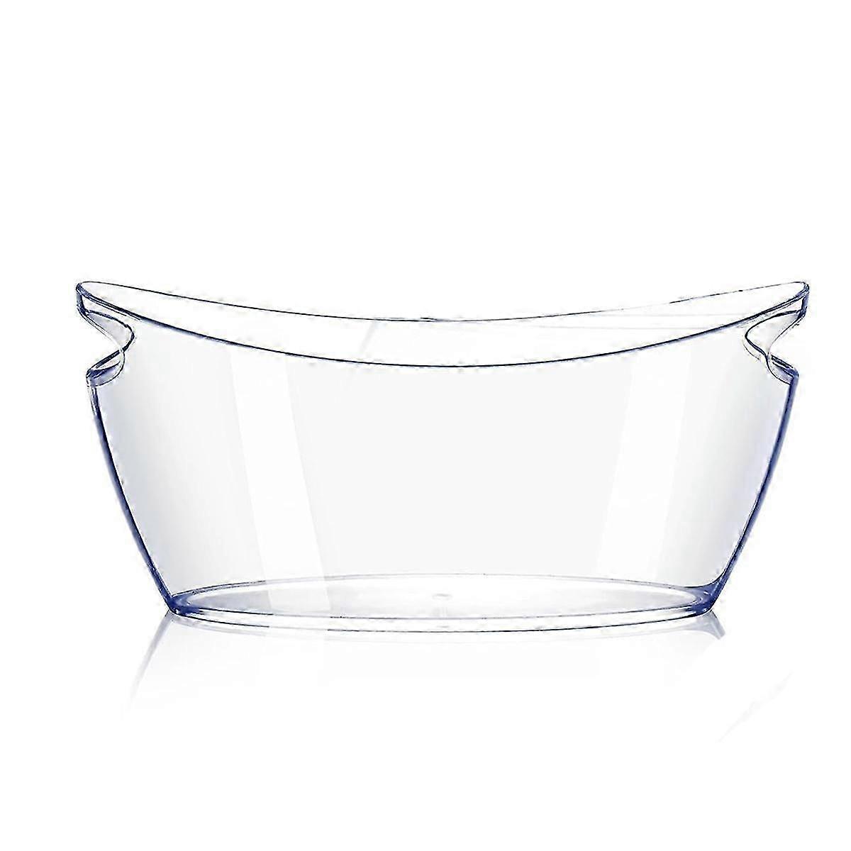 透明なアイスバケツ、シャンパン、ビール、スパークリングワイン、カクテル用のパーティー飲料浴槽