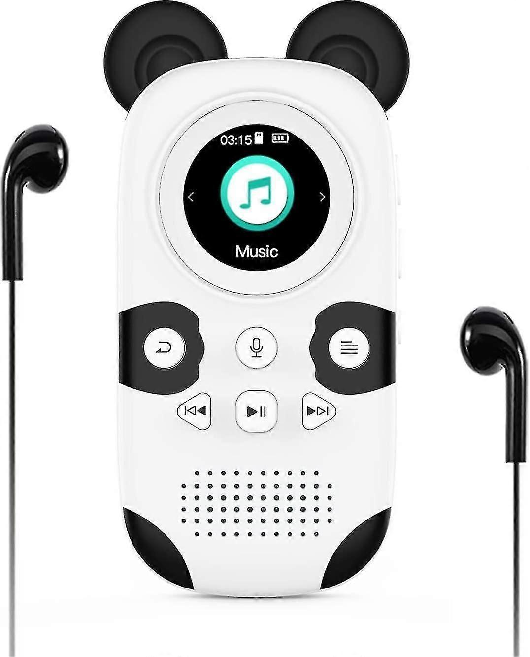 64gb Mp3 Player For Kids, Cartoon Zoo Panda Portable Music Player Mp3, Child Mp3 Player With Bluetoo