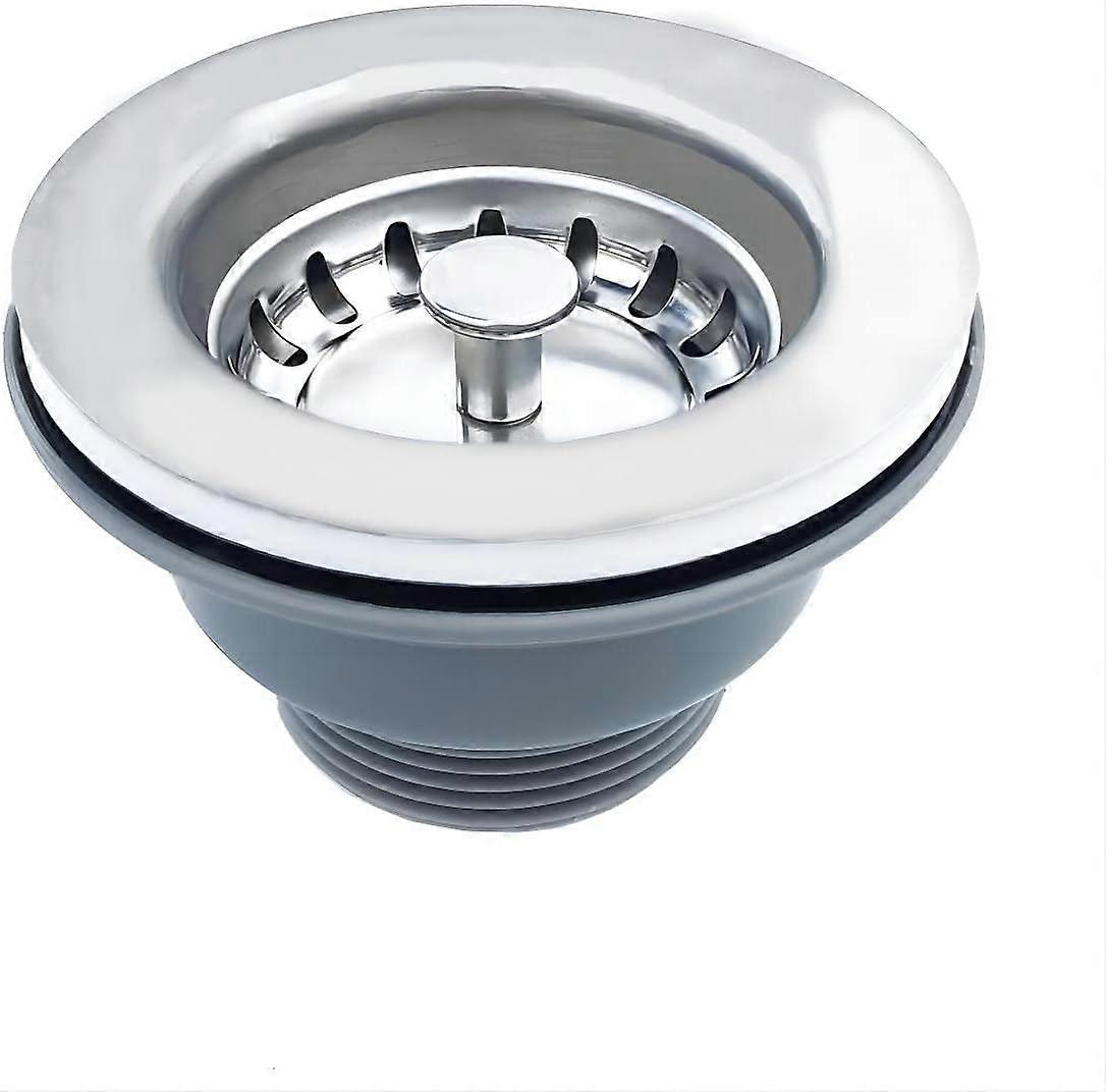 Sink drain without overflow stainless steel basket ø 110 mm, Stainle
