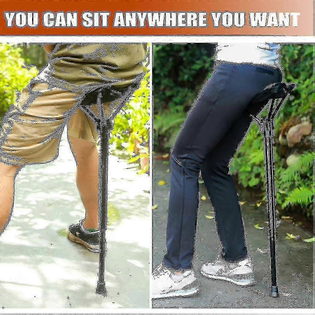 Adjustable Height Portable Stool Retractable Outdoor Fishing Chair with 3 Settings